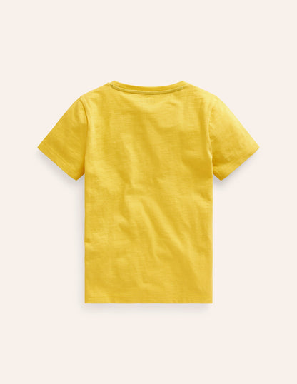 Superstitch Logo T-Shirt-Zest Yellow Elephant-2