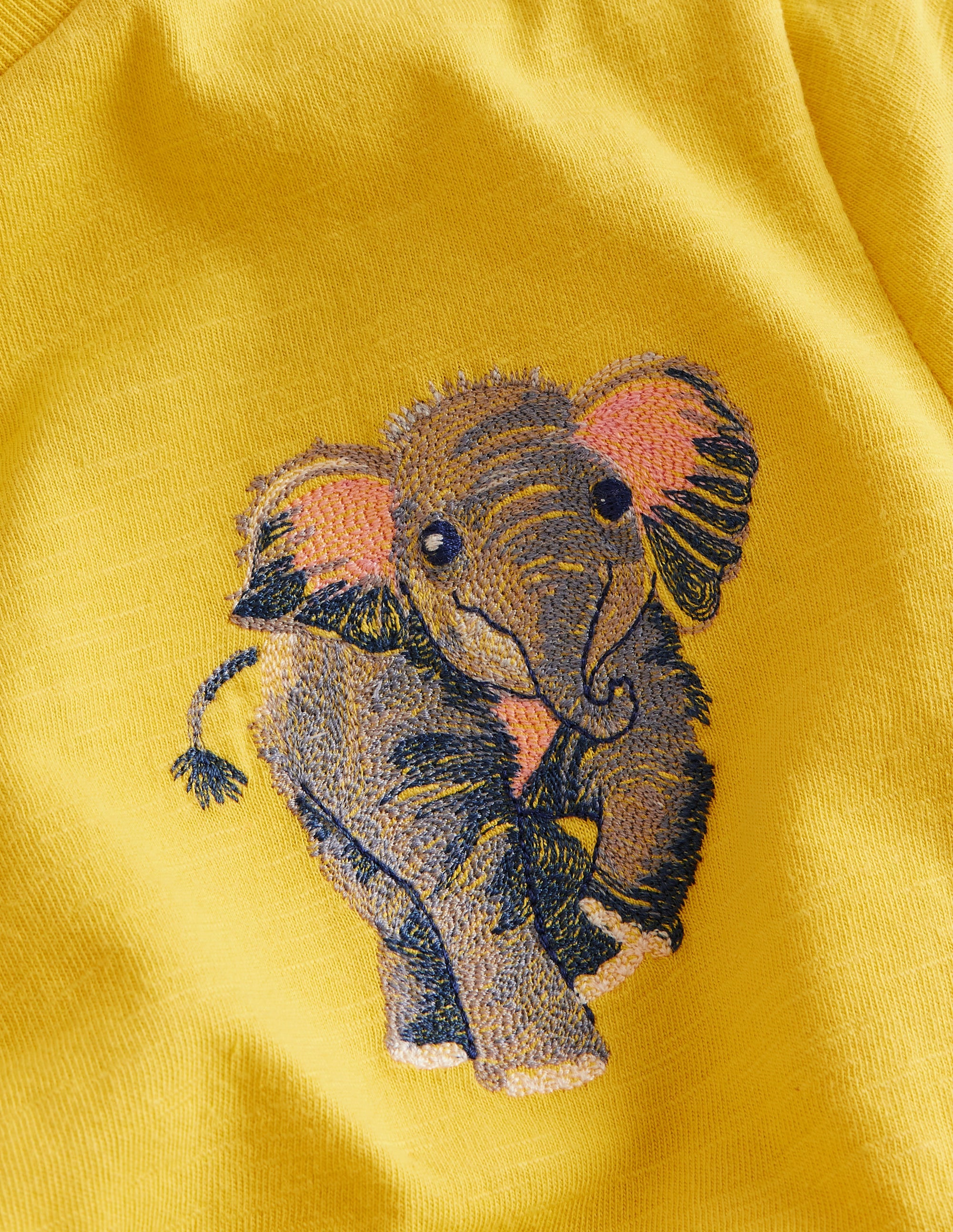 Superstitch Logo T-Shirt-Zest Yellow Elephant - Image 3