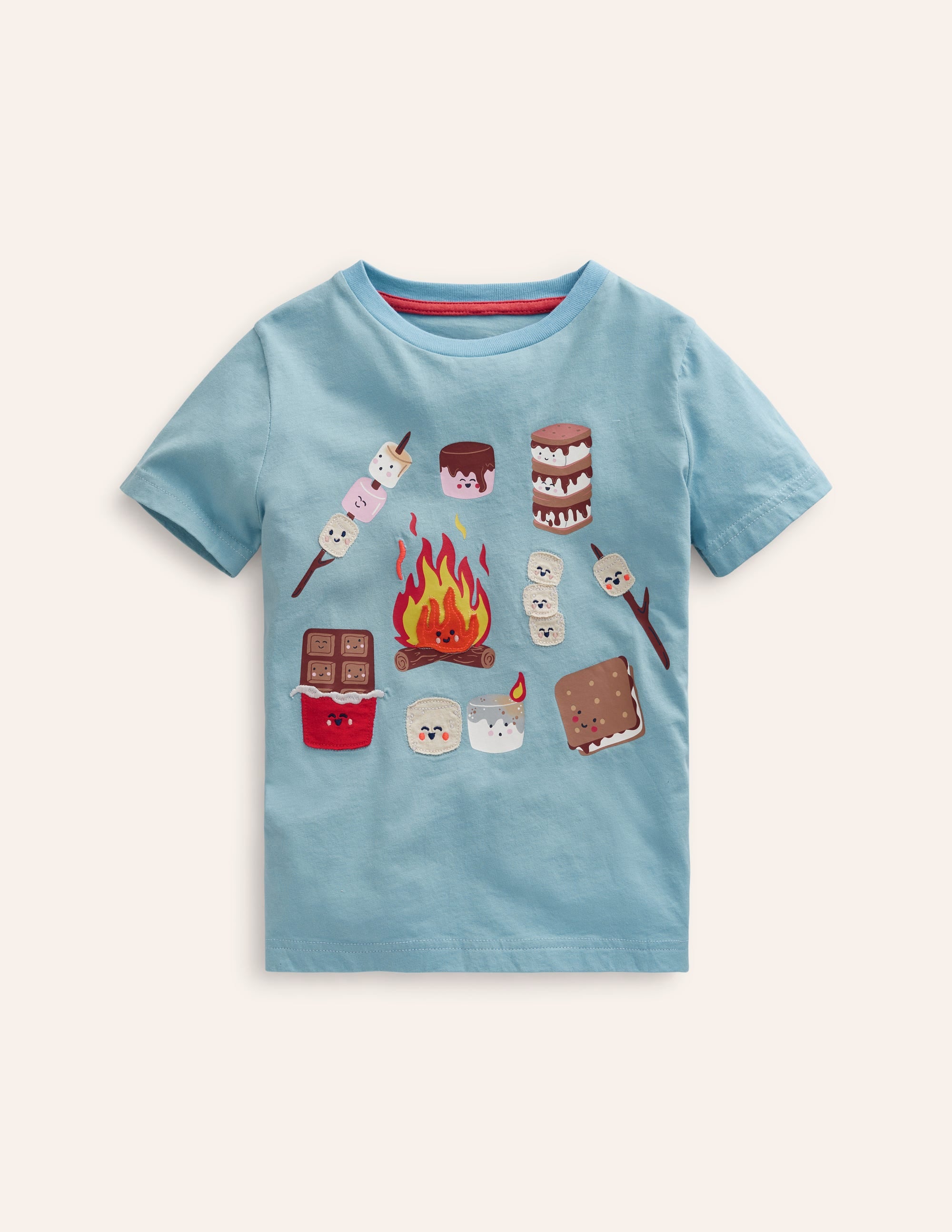 Fun Food T-shirt-Duck Egg Blue Smores - Image 1