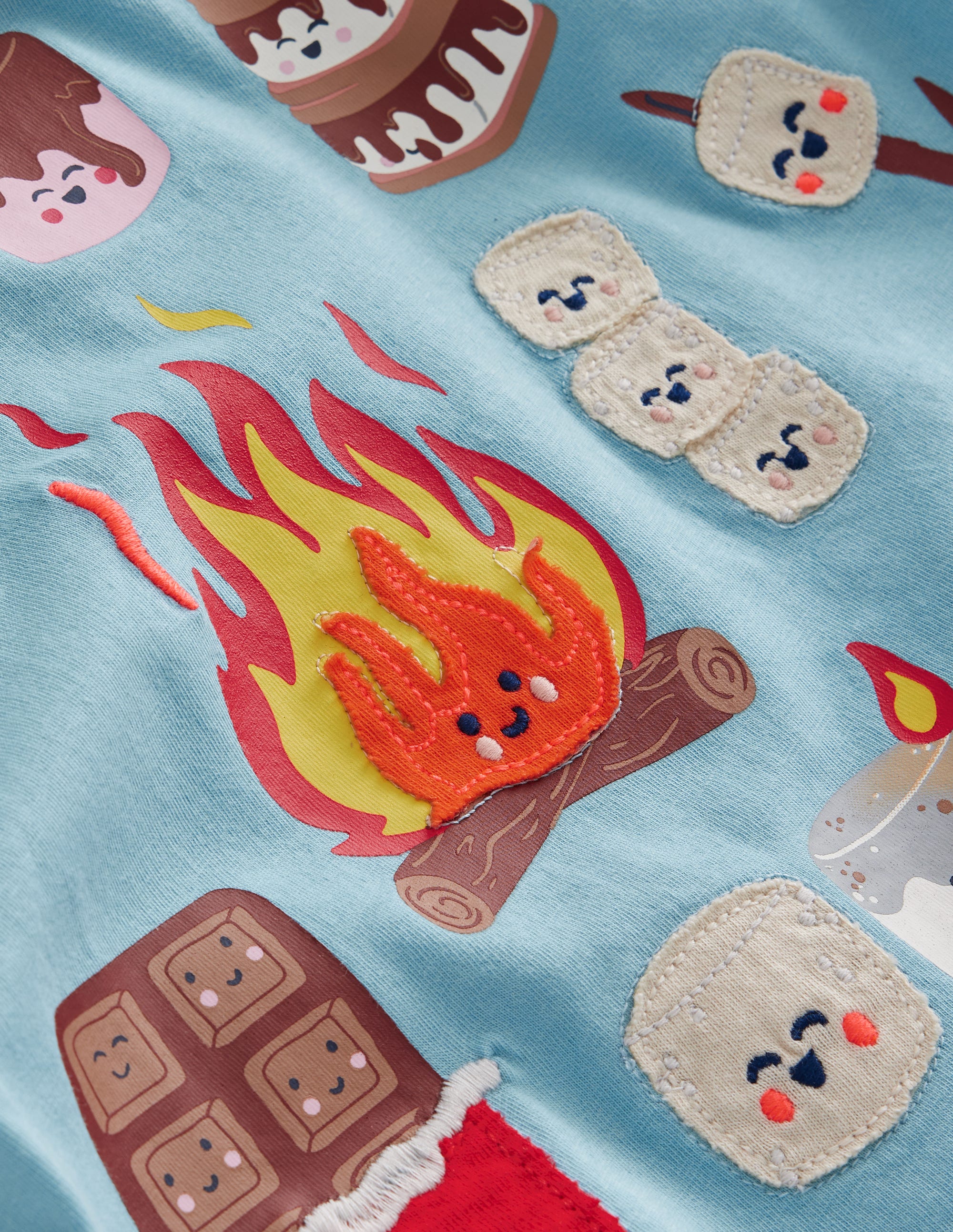 Fun Food T-shirt-Duck Egg Blue Smores - Image 3