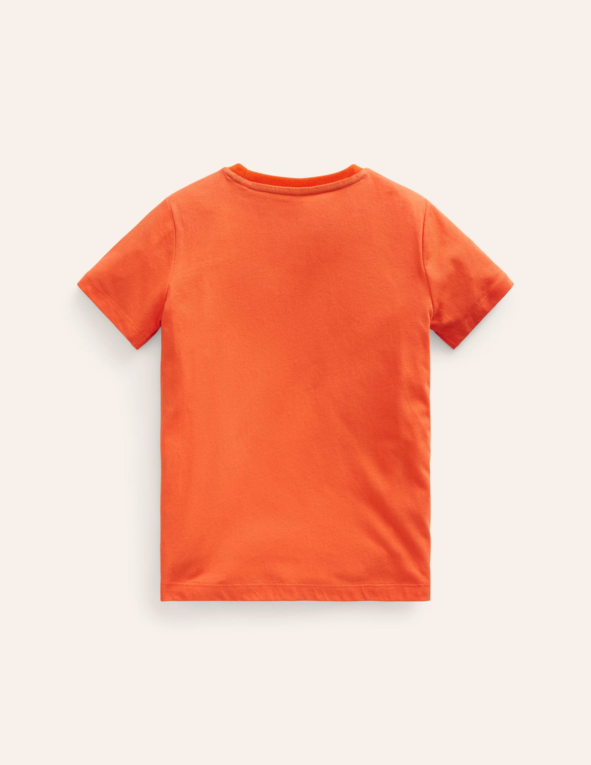 Glow Textured Fact T-Shirt-Fire Opal Orange Volcano - Image 2