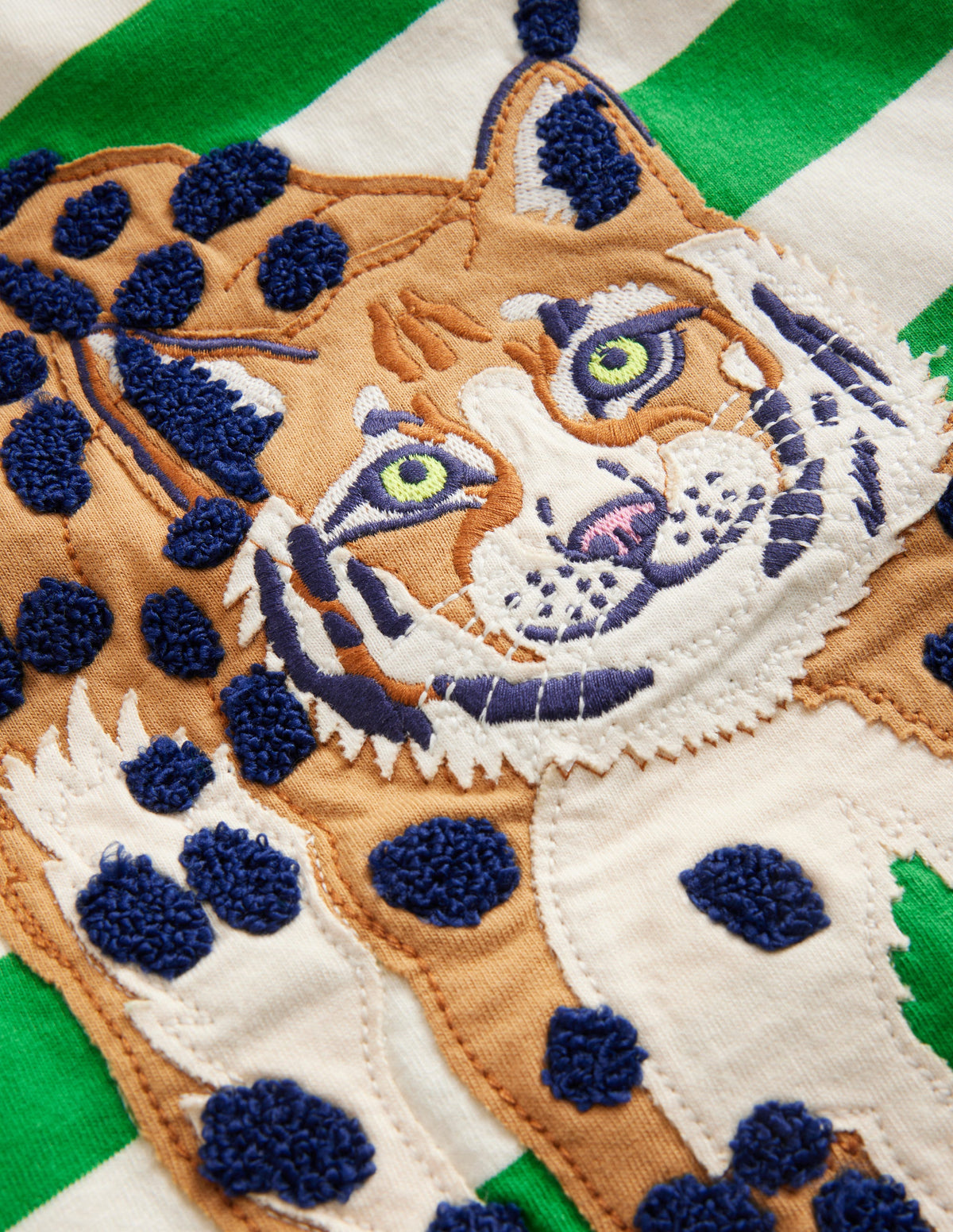 Big Appliqué Logo T-shirt-Runner Bean Green/ Ivory Lynx - Image 3