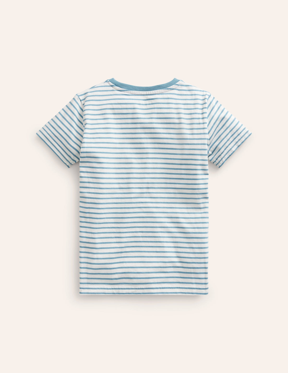 Embroidered Graphic T-shirt-Sapphire Blue/Ivory Rocket-2