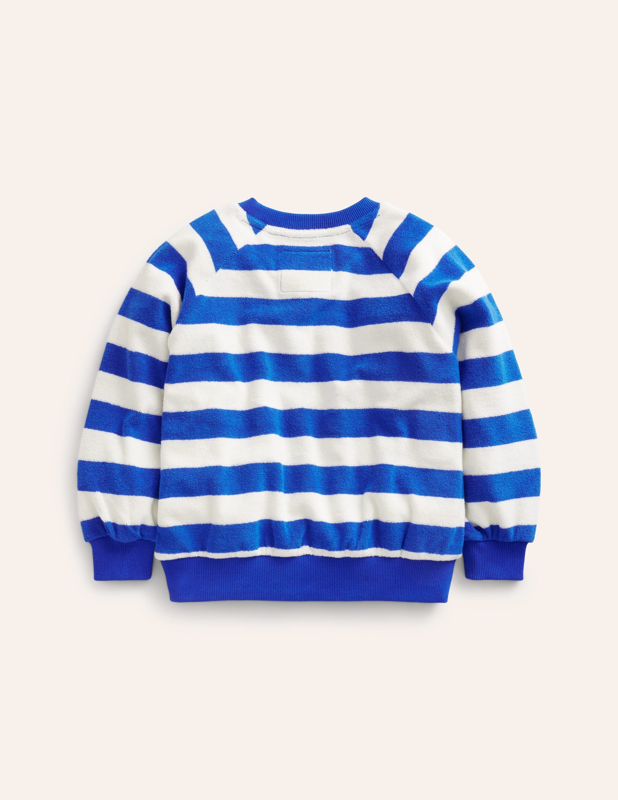 Logo Towelling Sweatshirt-Surf Blue/Ivory - Image 2