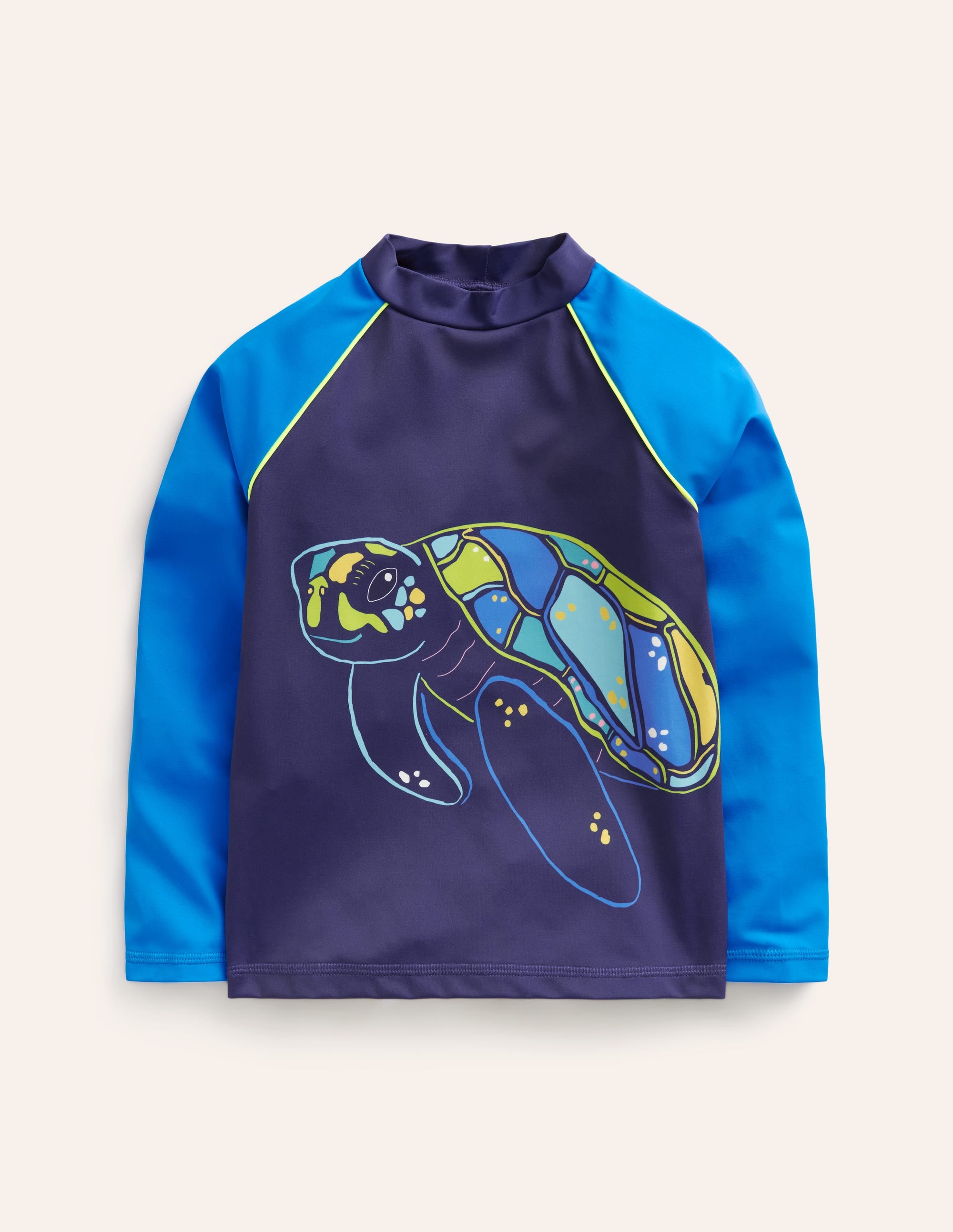 Logo Rash Guard-Turtle Blue - Image 1