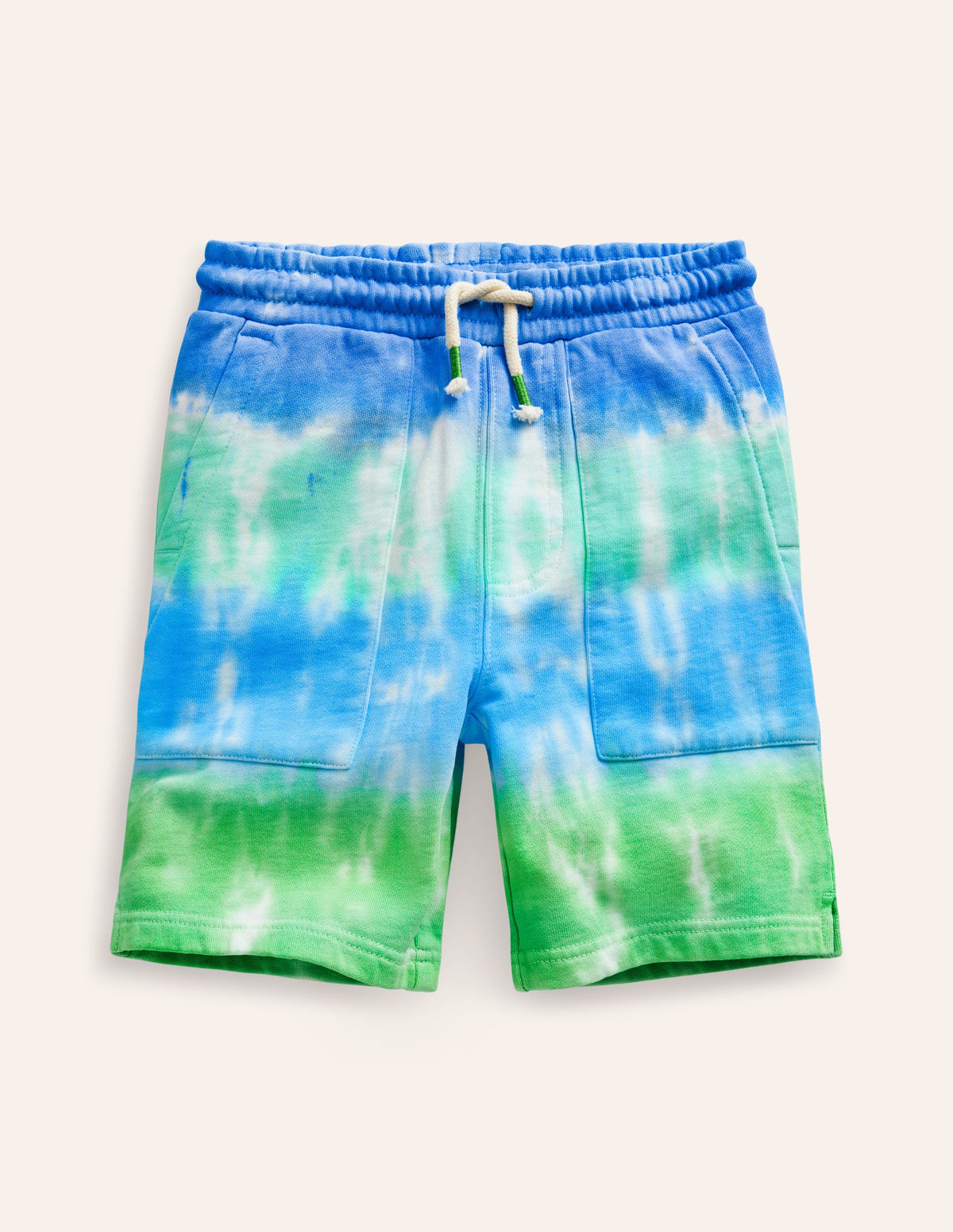 Printed Sweatshorts-Blue Tie Dye - Image 1