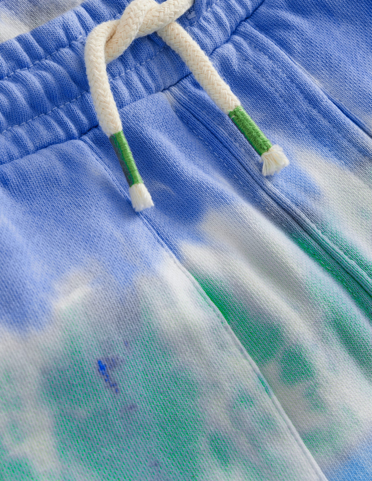 Printed Sweatshorts-Blue Tie Dye - Image 3