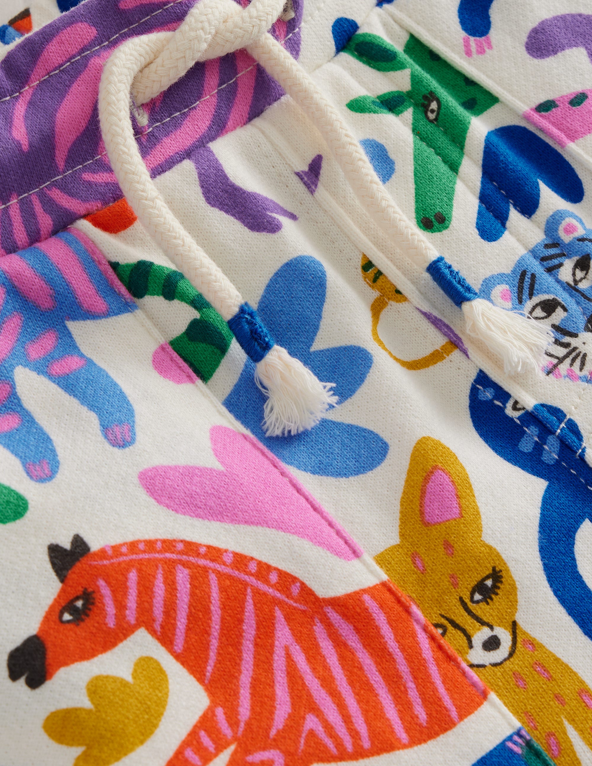Printed Sweatshorts-Multi Safari Friends - Image 3