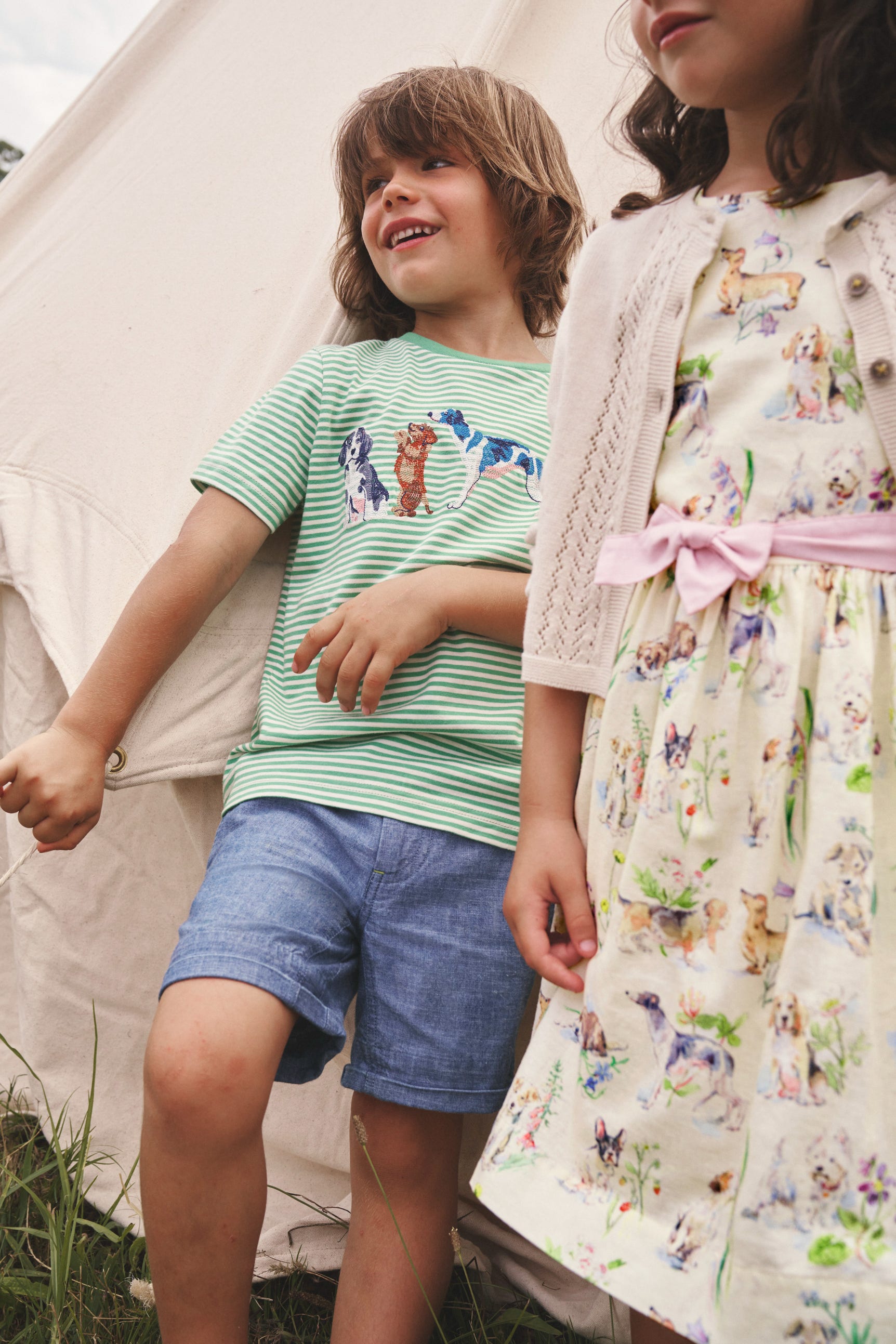 Smart Roll Up Shorts-Dark Chambray - Image 4