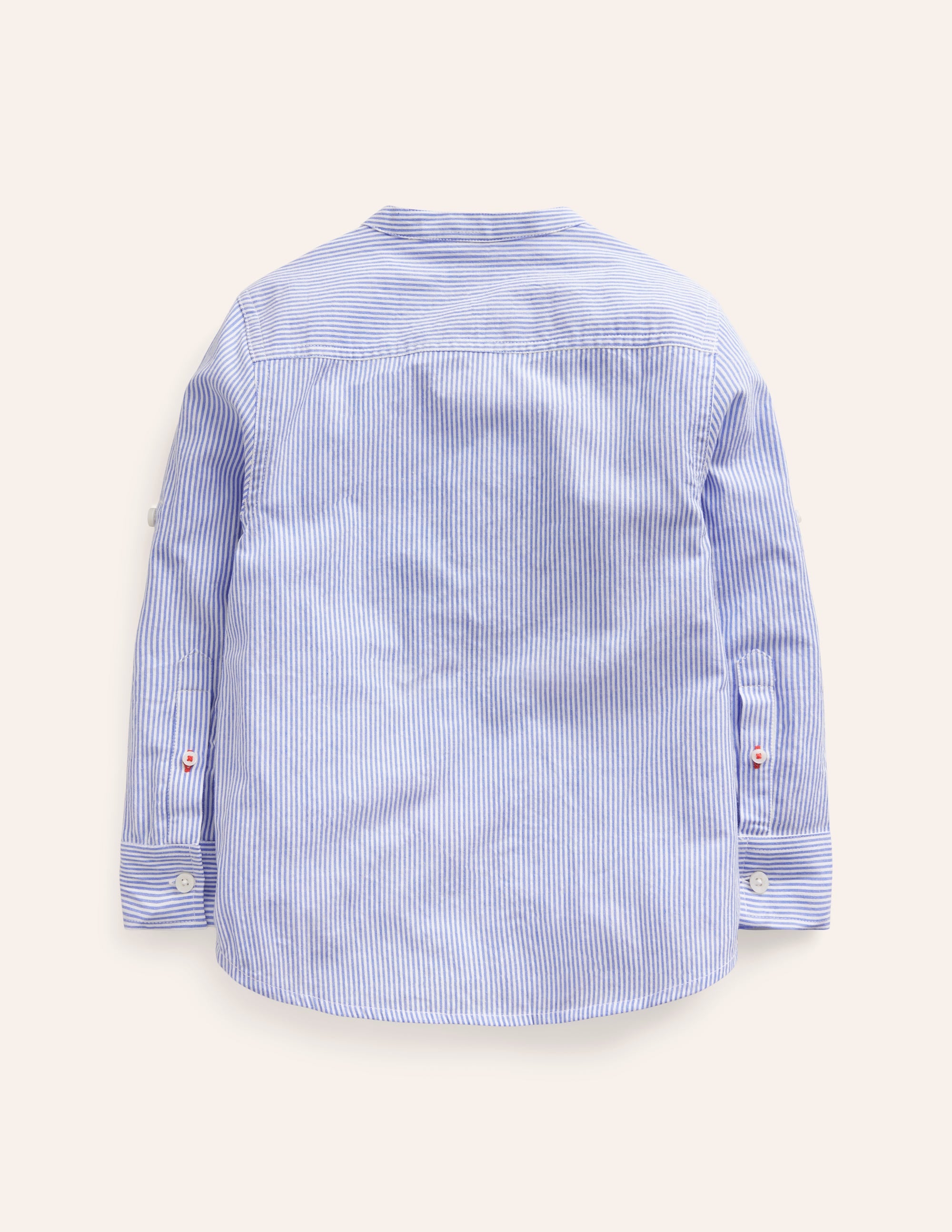 Grandad Shirt-Sapphire Blue Stripe - Image 2