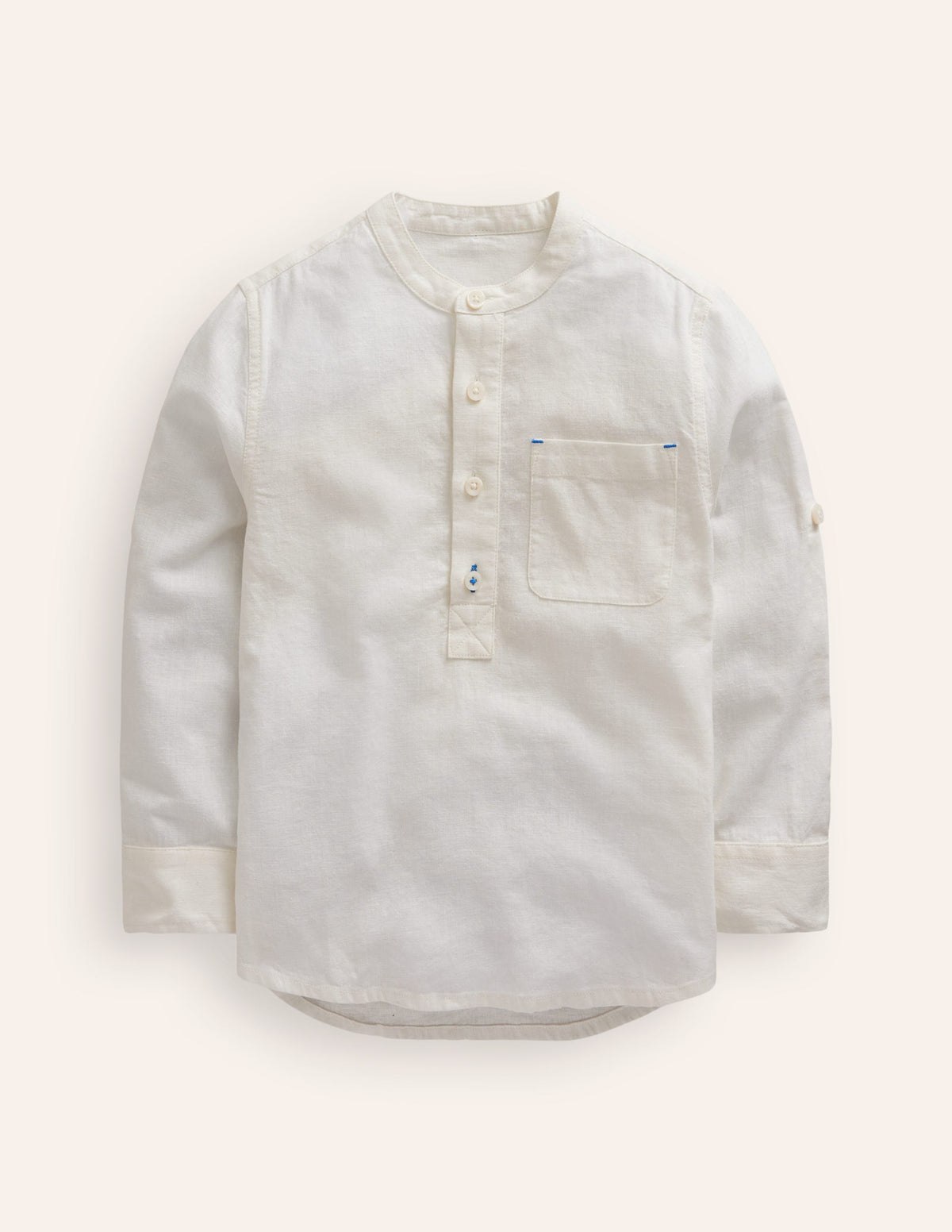 Grandad Shirt-White - Image 1