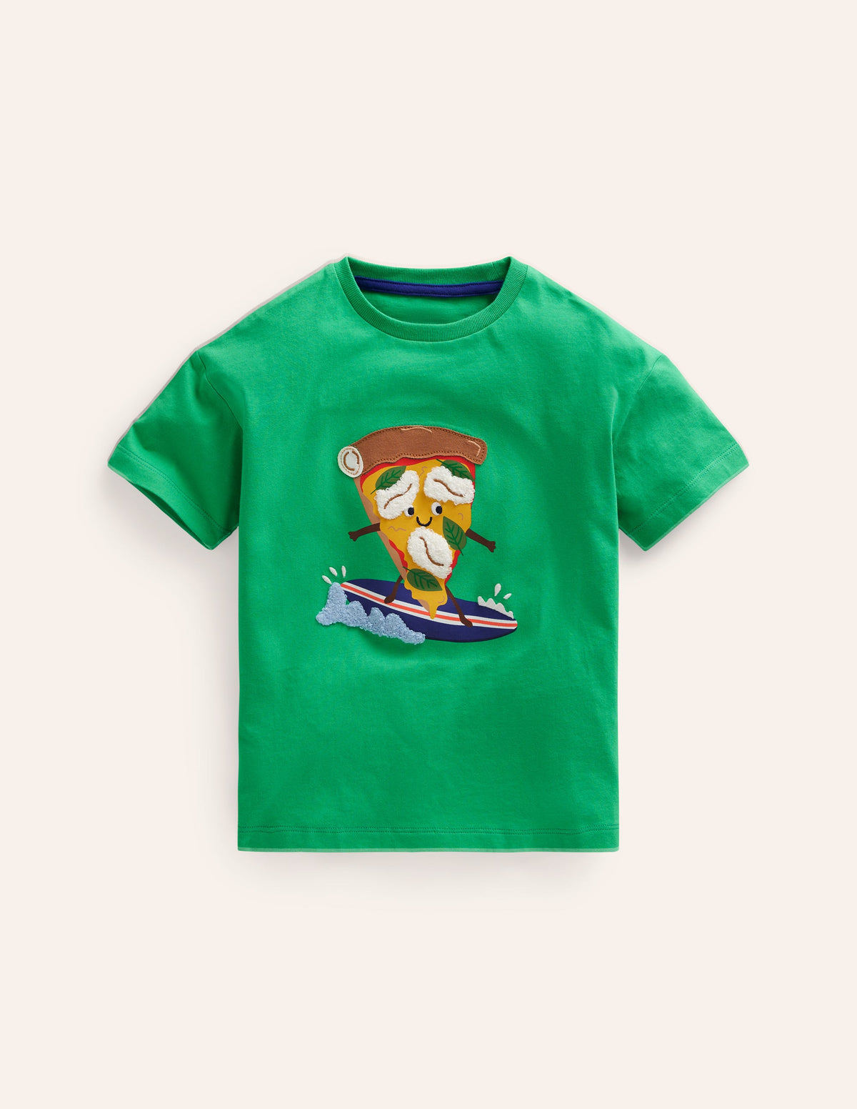 Funny Logo T-shirt-Pea Green Pizza - Image 1