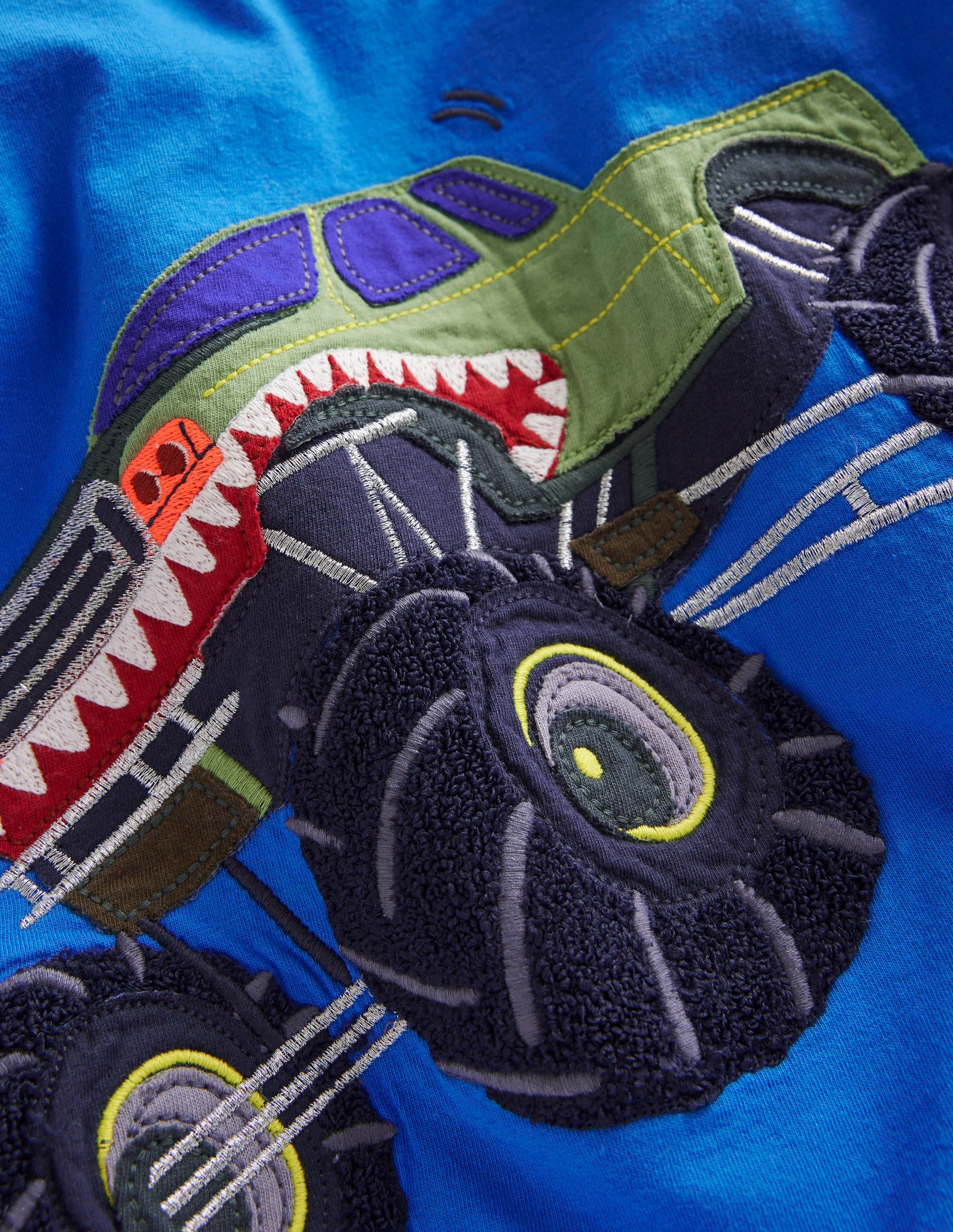 Monster Truck T-shirt-Duck Egg Blue Truck - Image 3