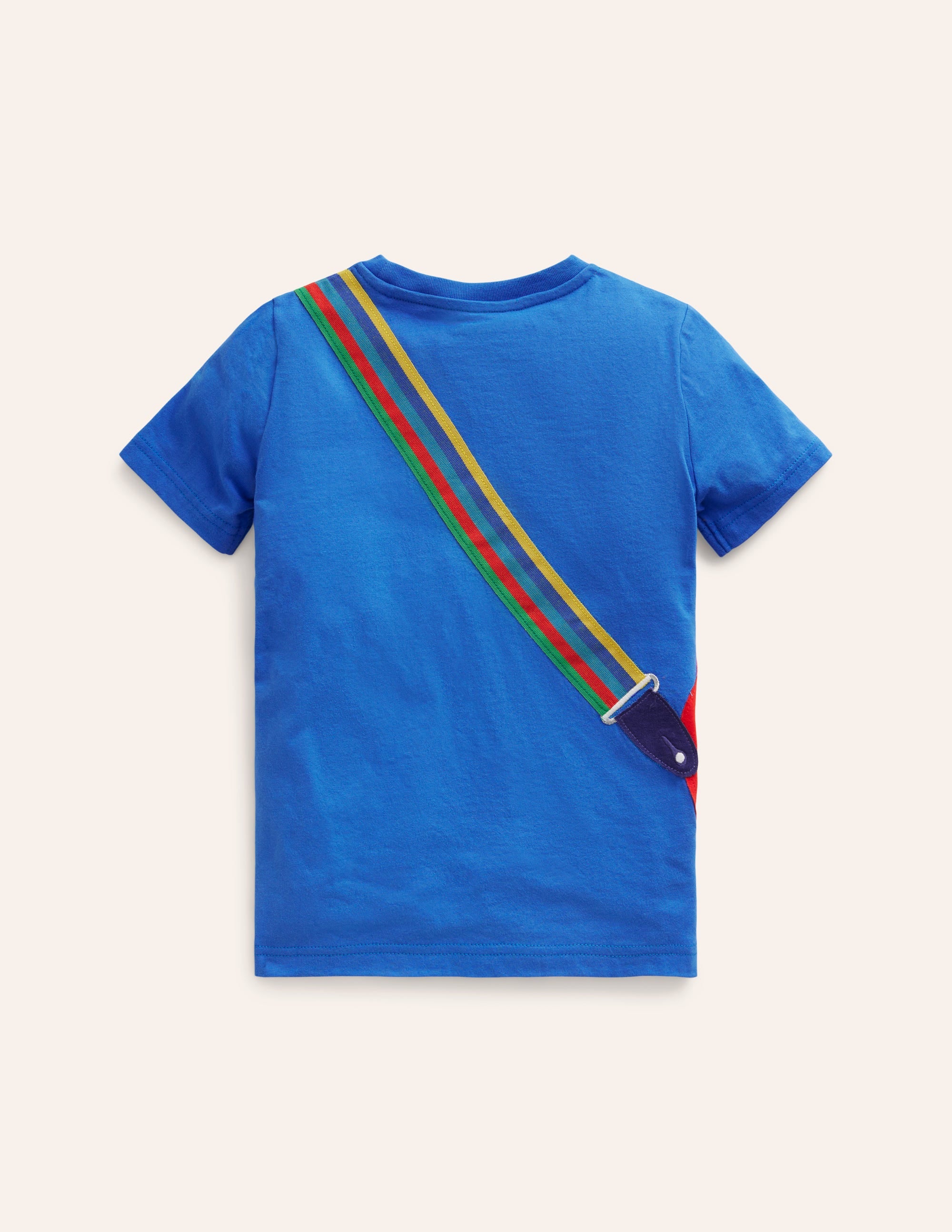 Appliqué Guitar T-shirt-Duck Egg Blue Guitar - Image 2