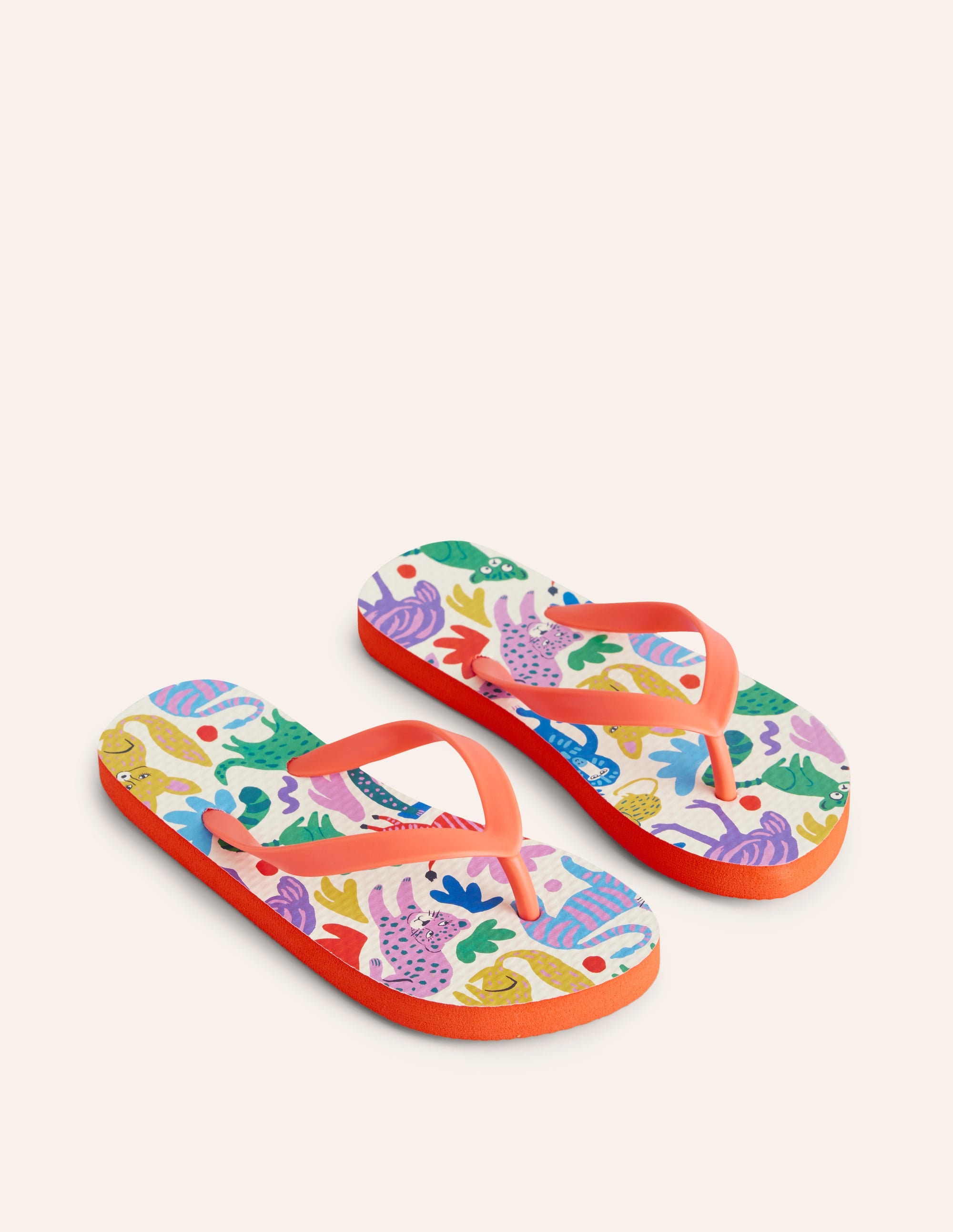 Fun Flip Flops-Multi Safari Friends - Image 2