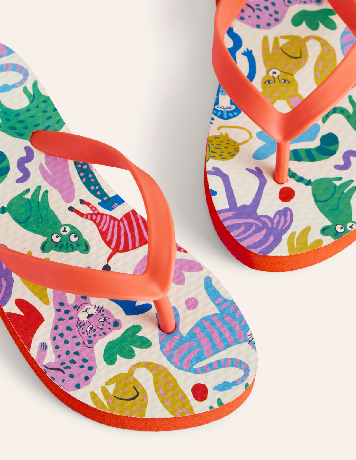 Fun Flip Flops-Multi Safari Friends - Image 3