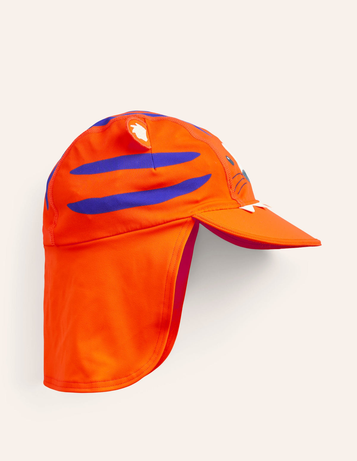 Sun Safe Swim Hat-Orange Tiger - Image 1