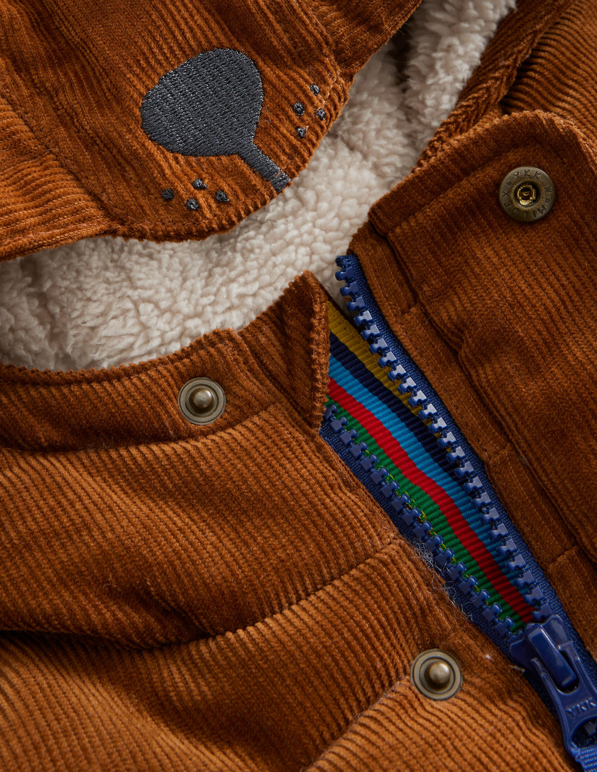 Novelty Padded Coat-Butterscotch Brown - Image 3
