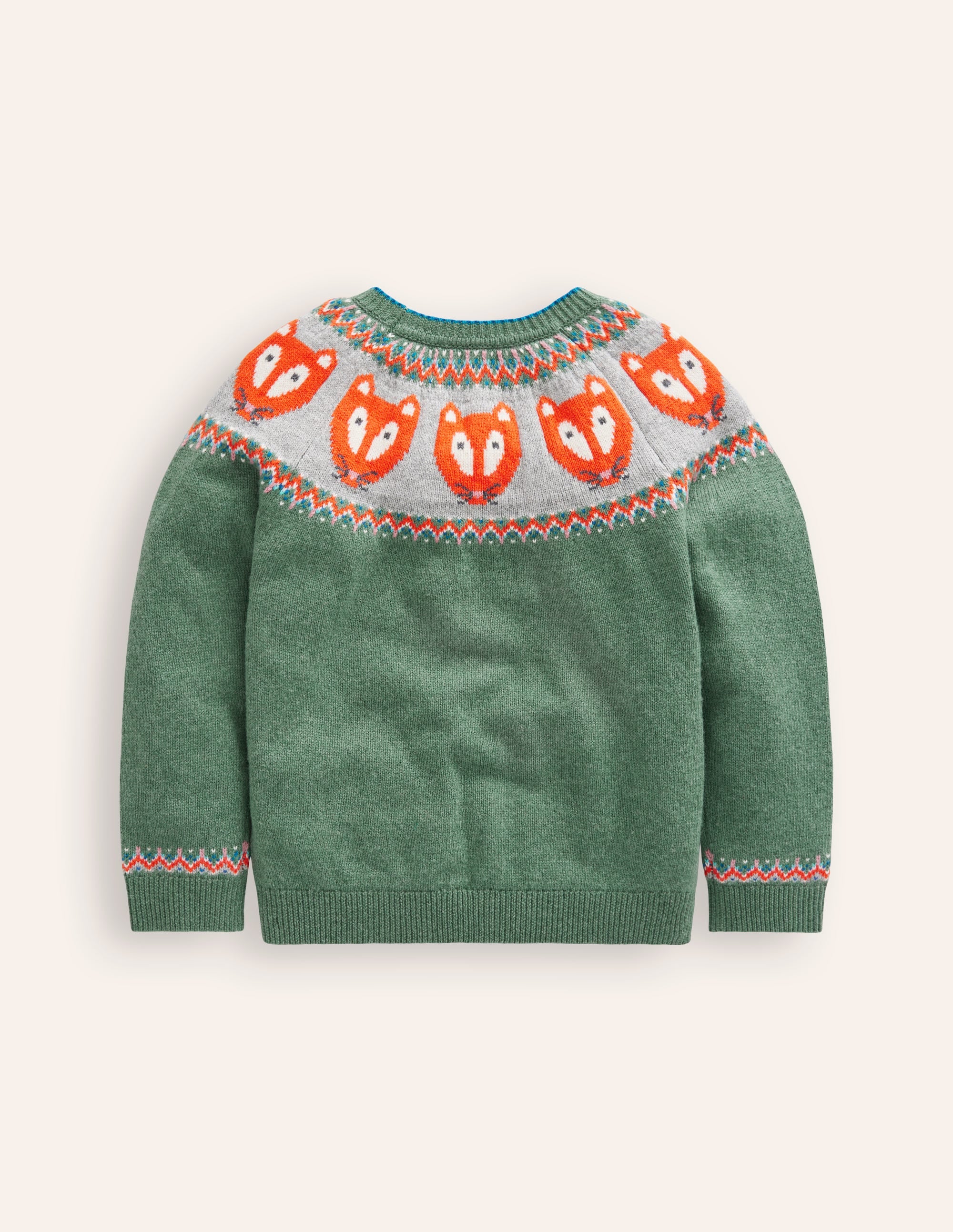 Fair Isle Sweater-Spruce Green Marl - Image 2
