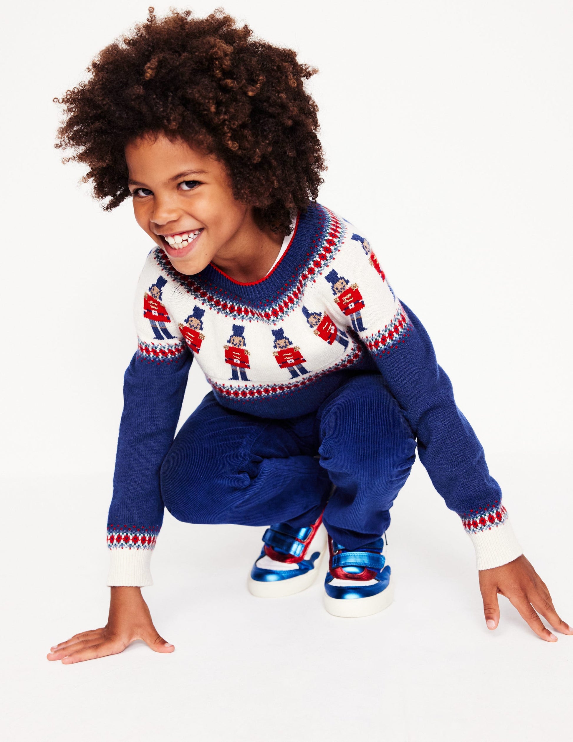 Fair Isle Sweater-Navy Nutcrackers-5