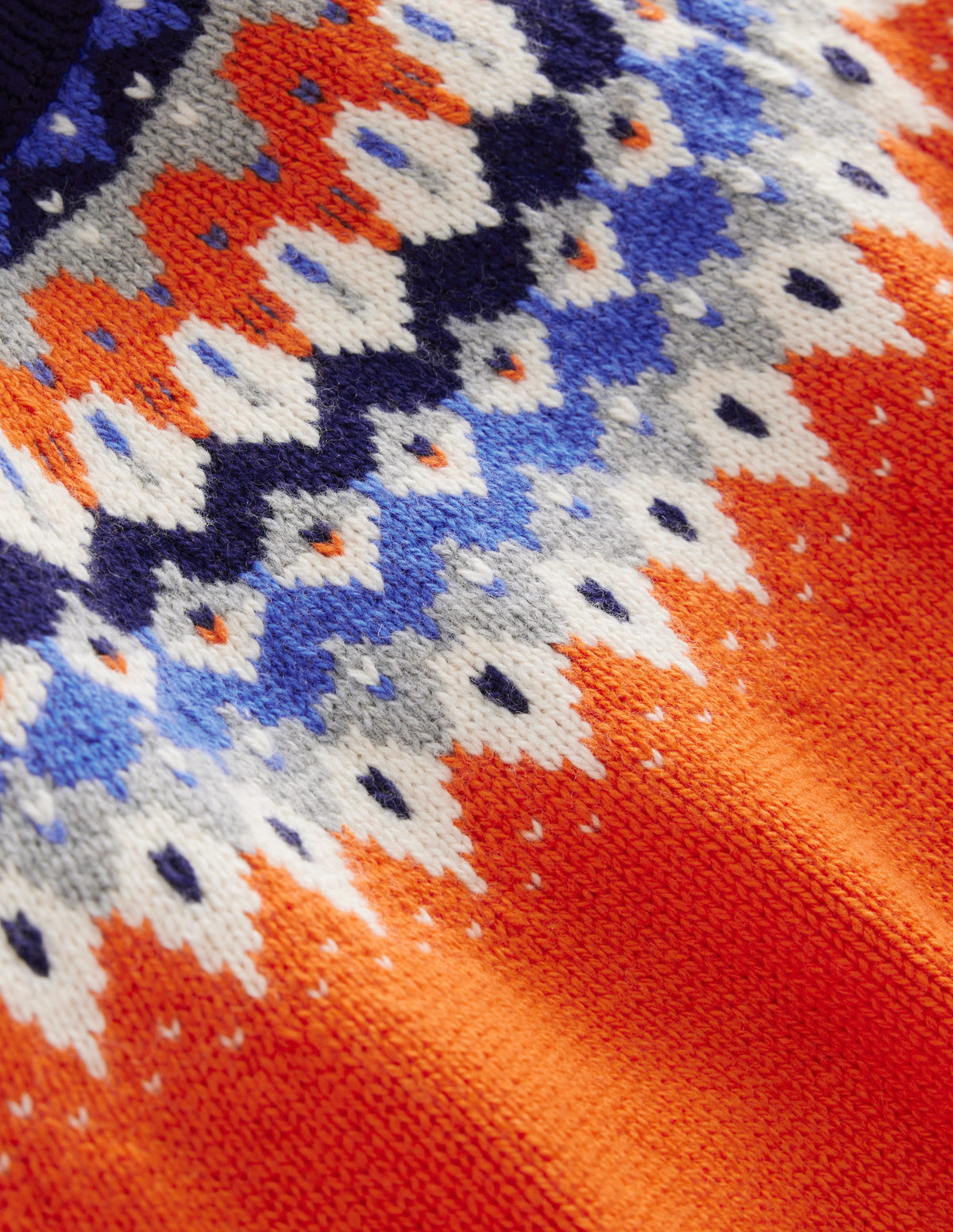Fair Isle Sweater-Terracotta Orange - Image 3