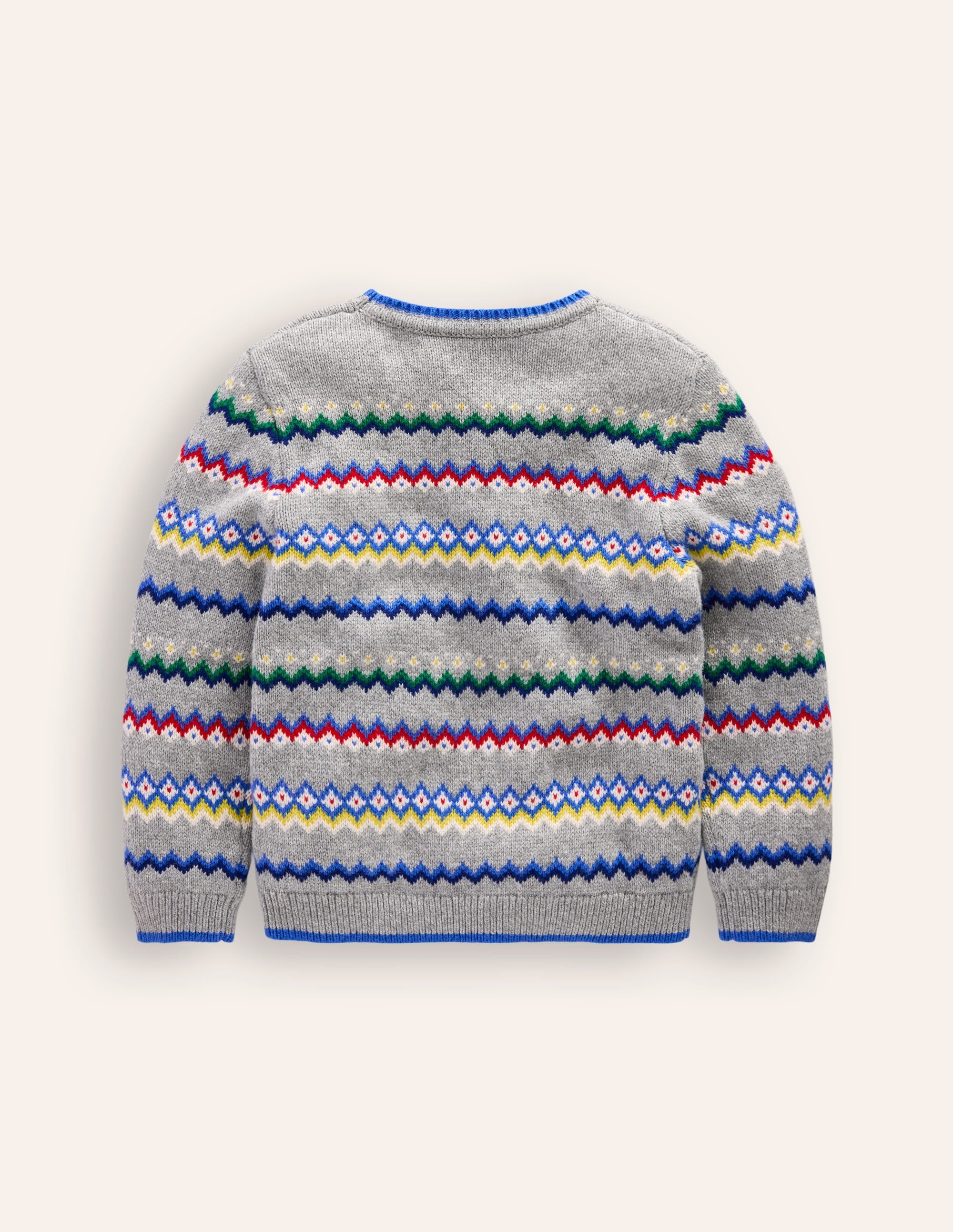Fair Isle Sweater-Grey Marl - Image 5