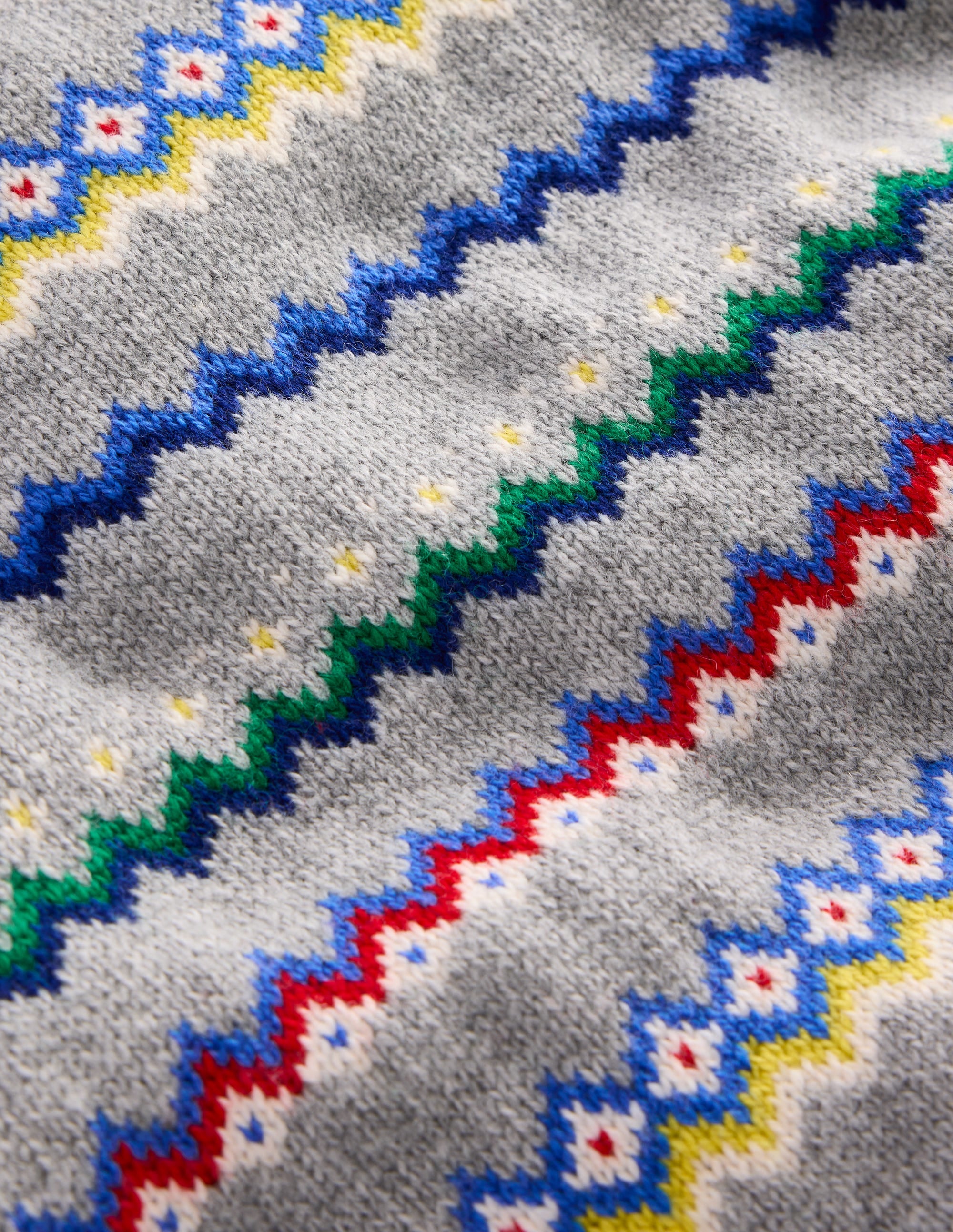 Fair Isle Sweater-Grey Marl - Image 6