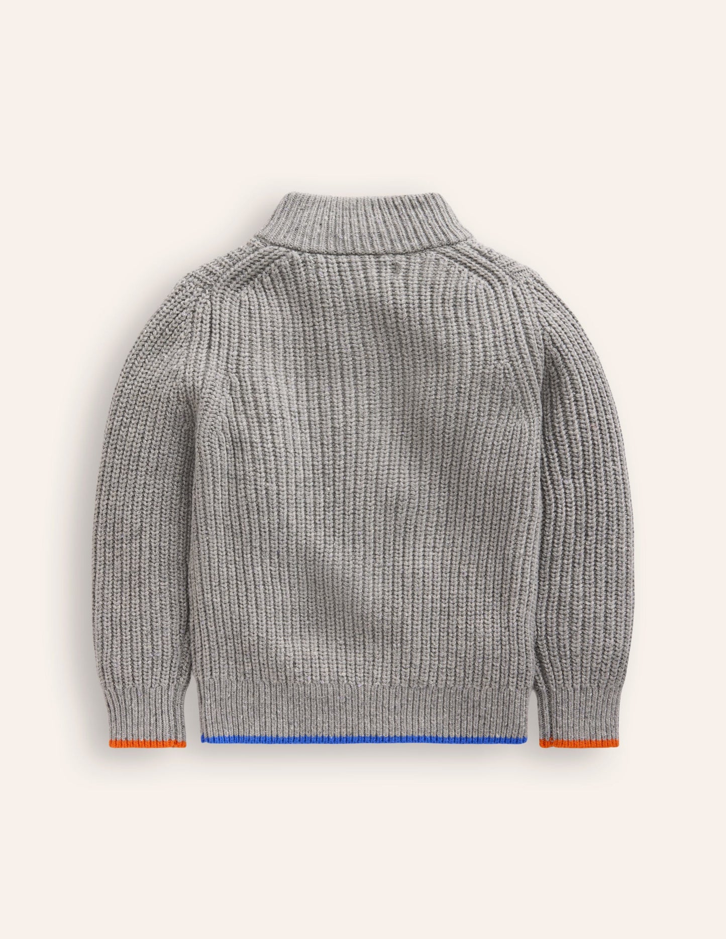 Heritage Half-Zip Sweater-Grey Marl