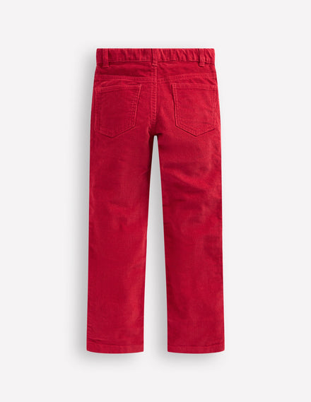 Classic Cord Pants-Rockabilly Red