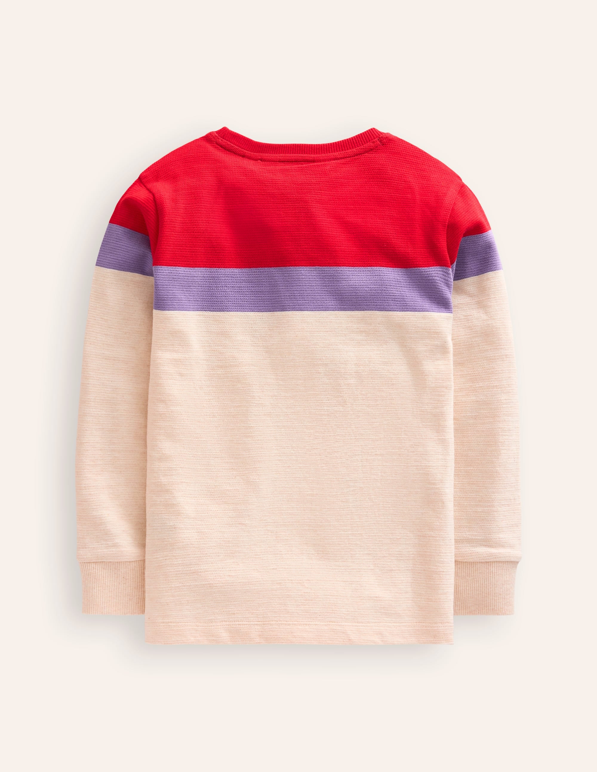 Textured T-Shirt-Poppy Red Multi - Image 2