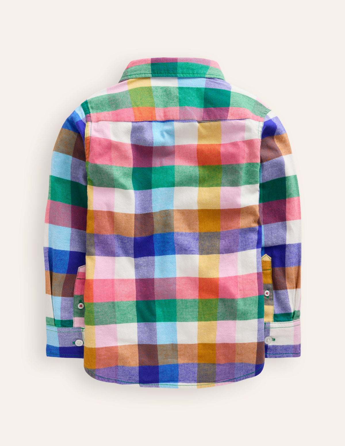 Cosy Cotton Check Shirt-Multi Gingham - Image 2