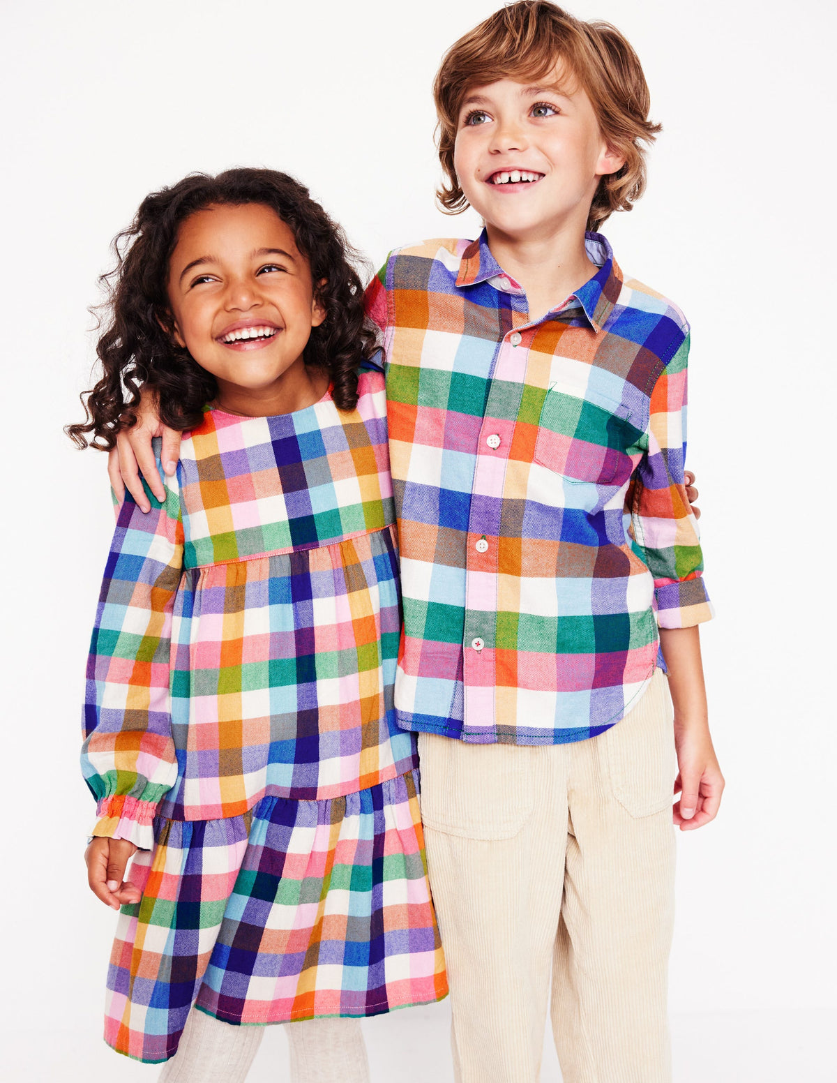 Cosy Cotton Check Shirt-Multi Gingham - Image 4