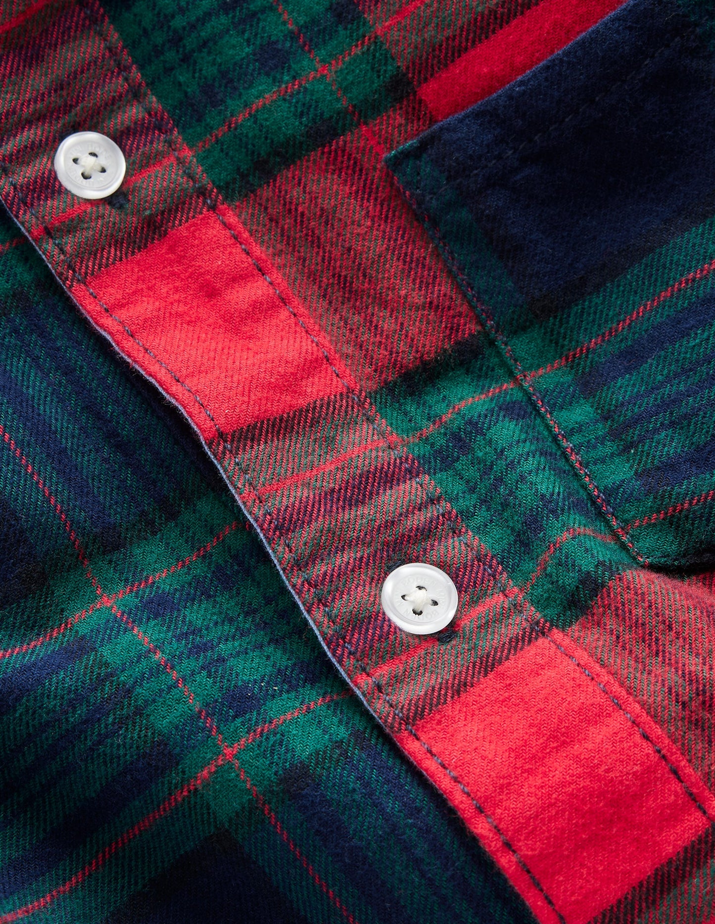 Cosy Cotton Check Shirt-Hotch Potch Green/Red