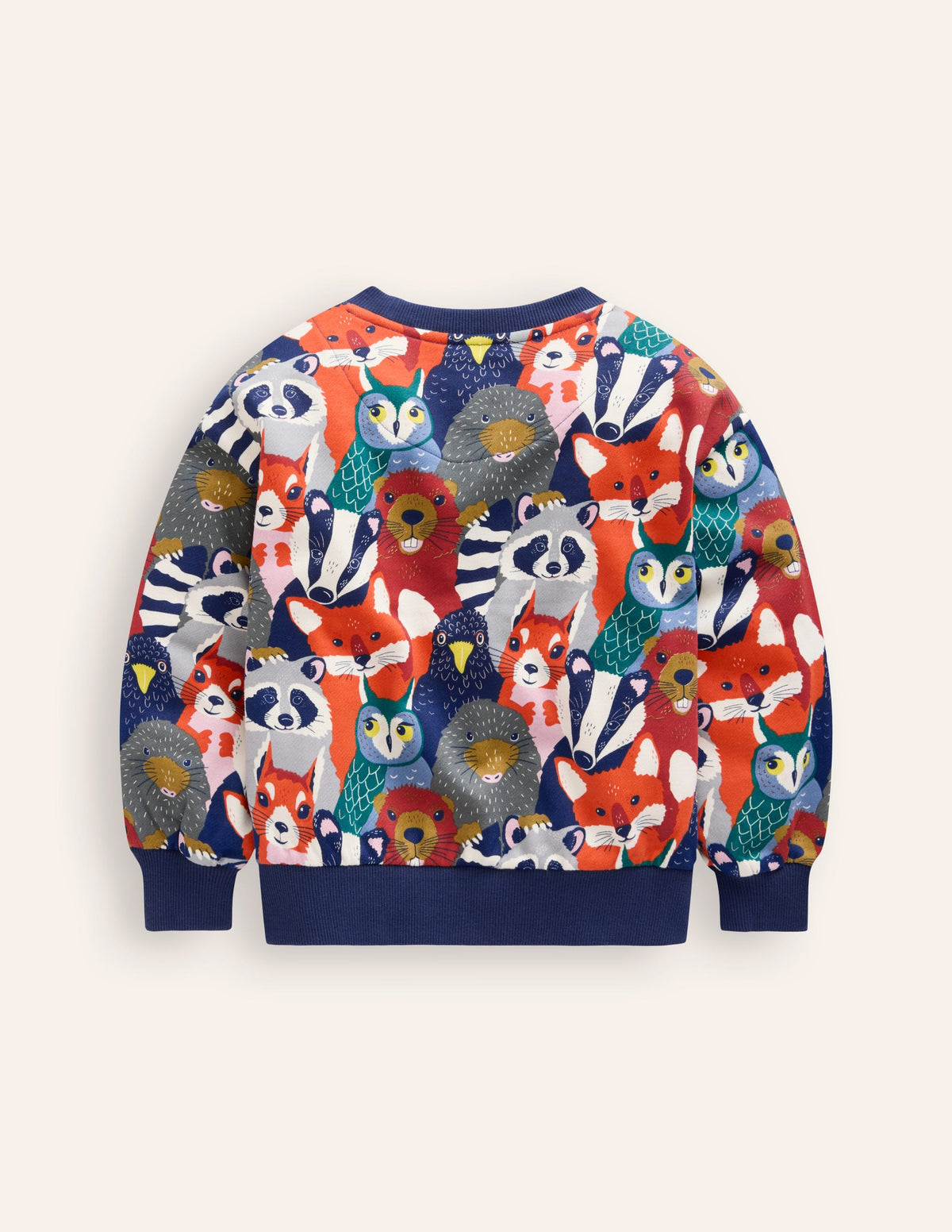 Printed Sweatshirt-Multi Animal Faces - Image 2