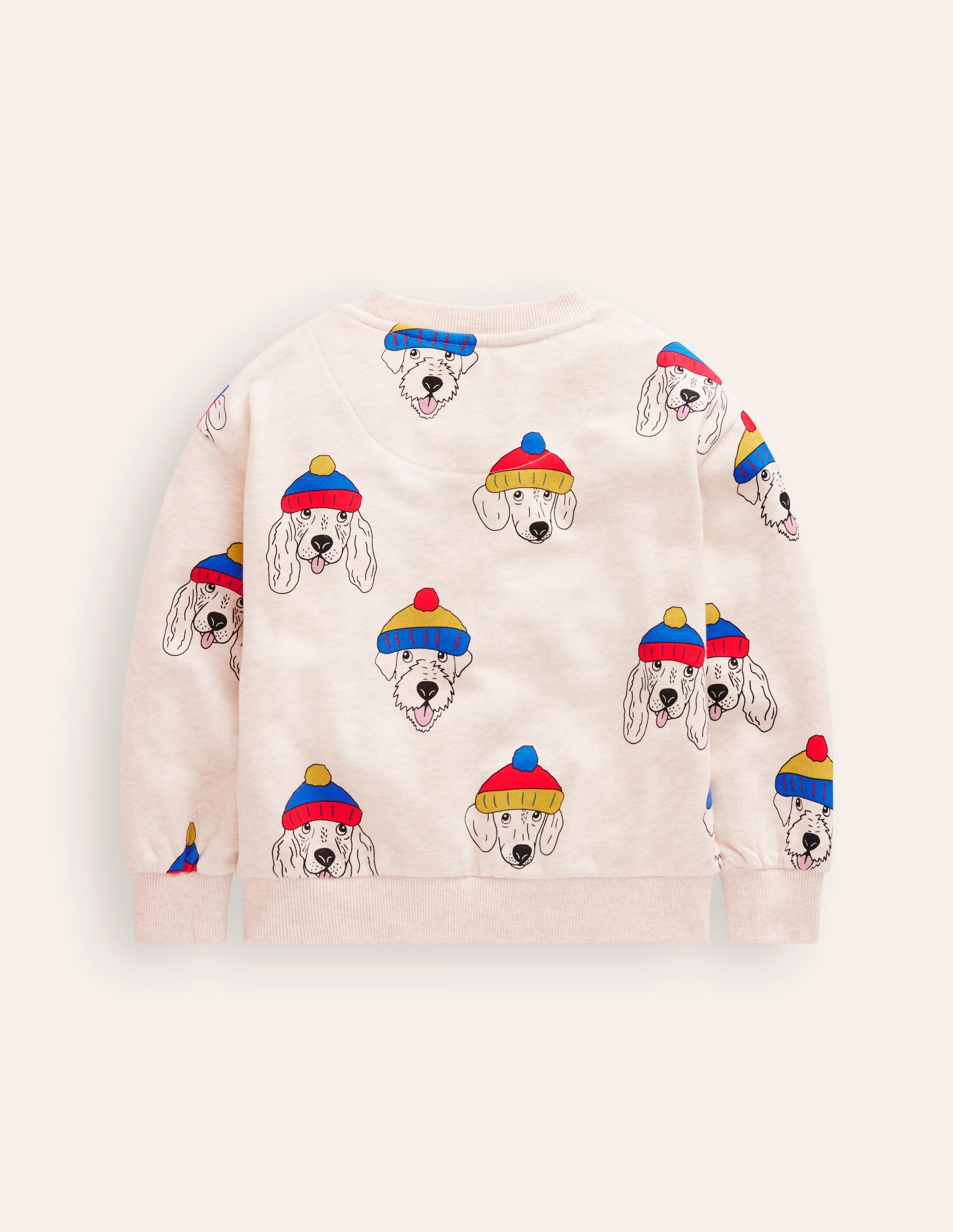 Printed Sweatshirt-oatmeal dude dogs - Image 2