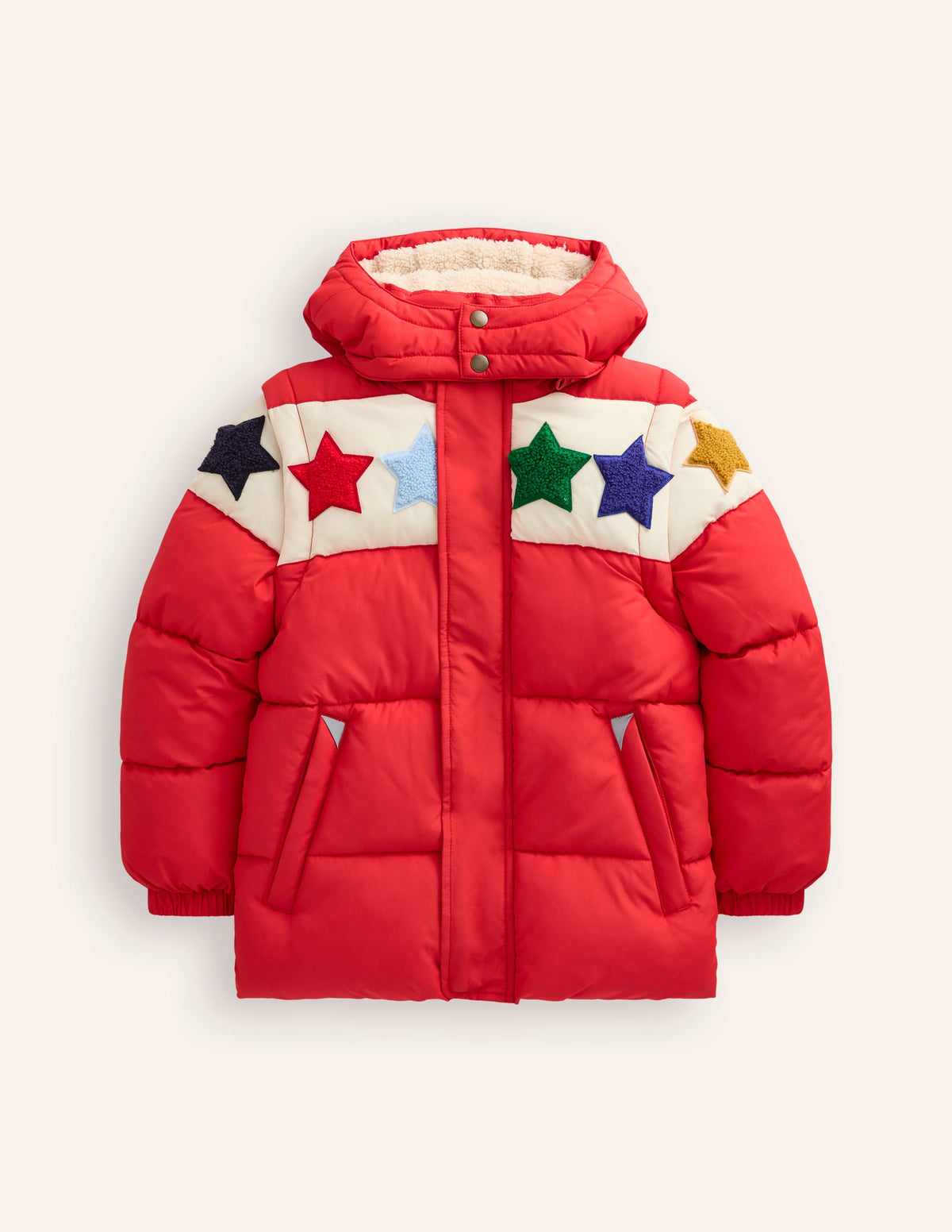 2-in-1 Puffer Coat-Poppy Red - Image 1