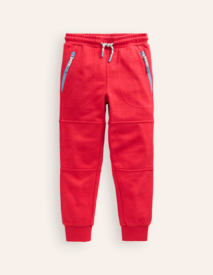 Warrior Knee Joggers-Rockabilly Red