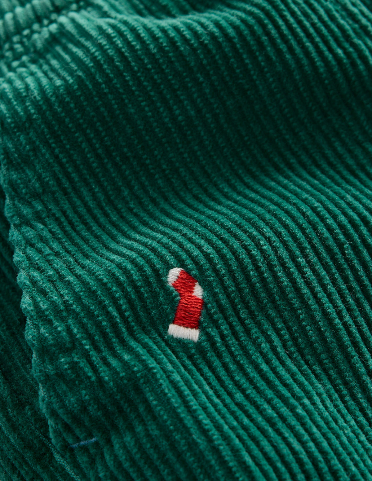 Pull-On Cord Pants-Festive Embroidery - Image 3