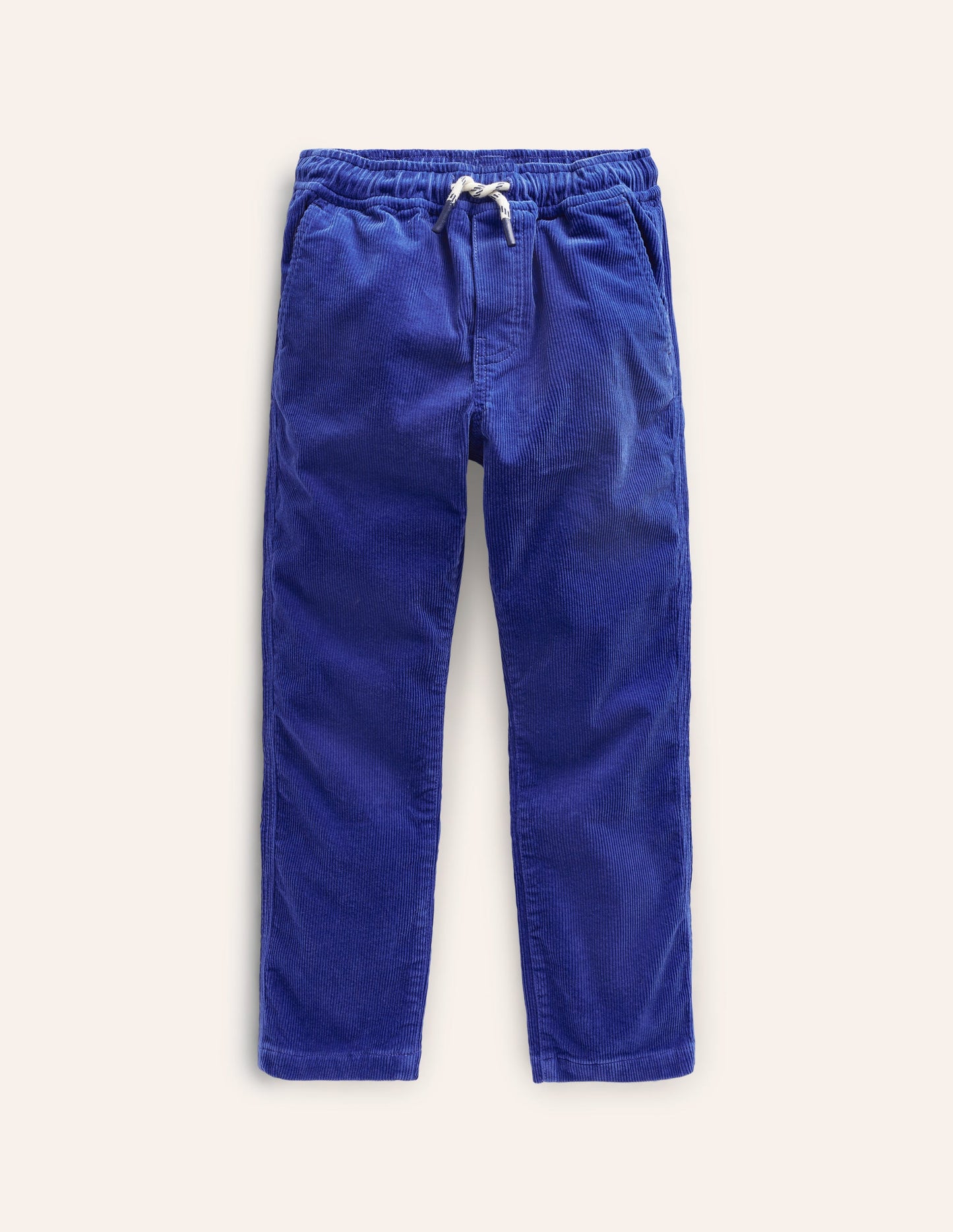 Slim Pull On Trousers-Sapphire Blue Cord