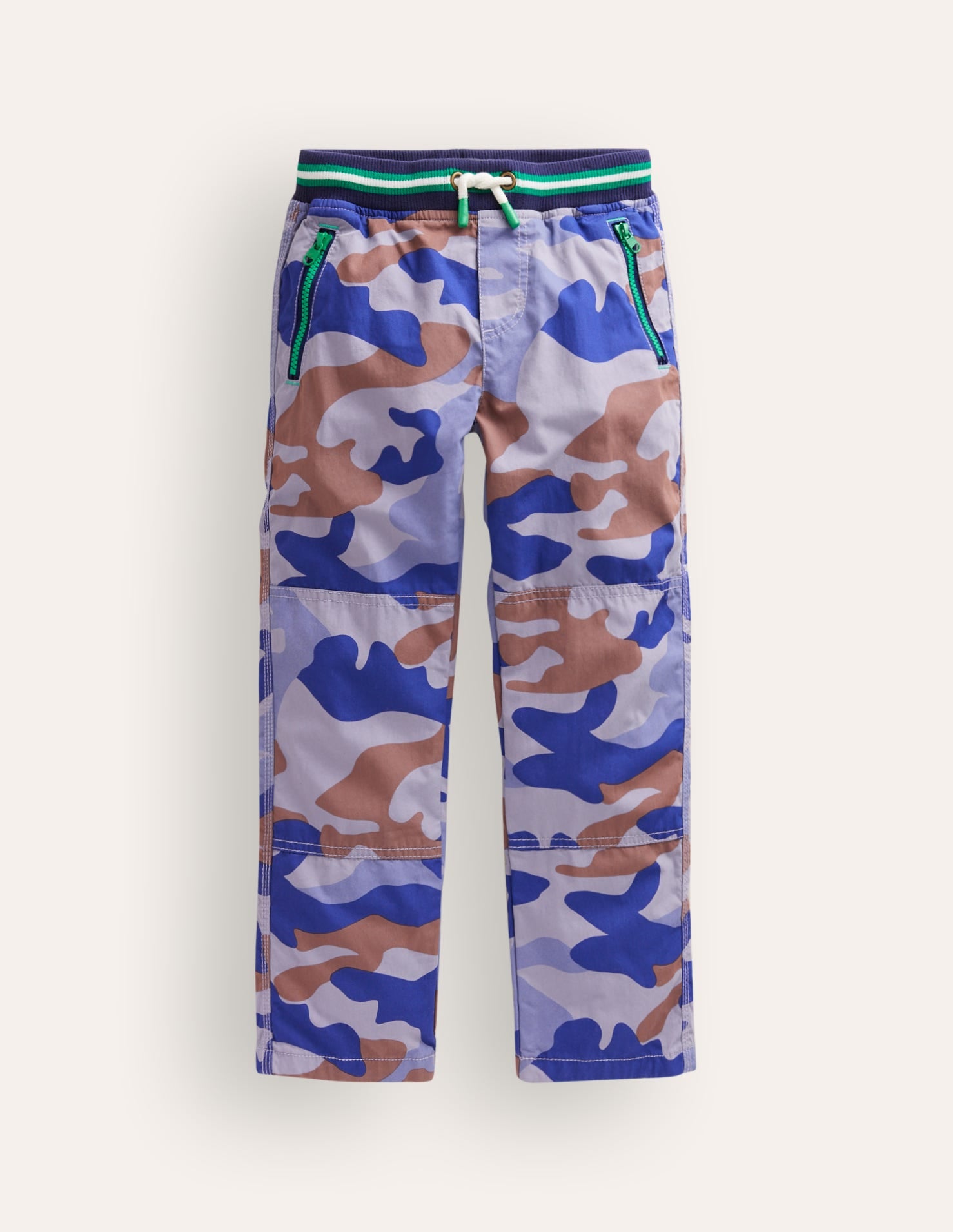 Adventure Cosy Lined Pants-Blue Camo - Image 1
