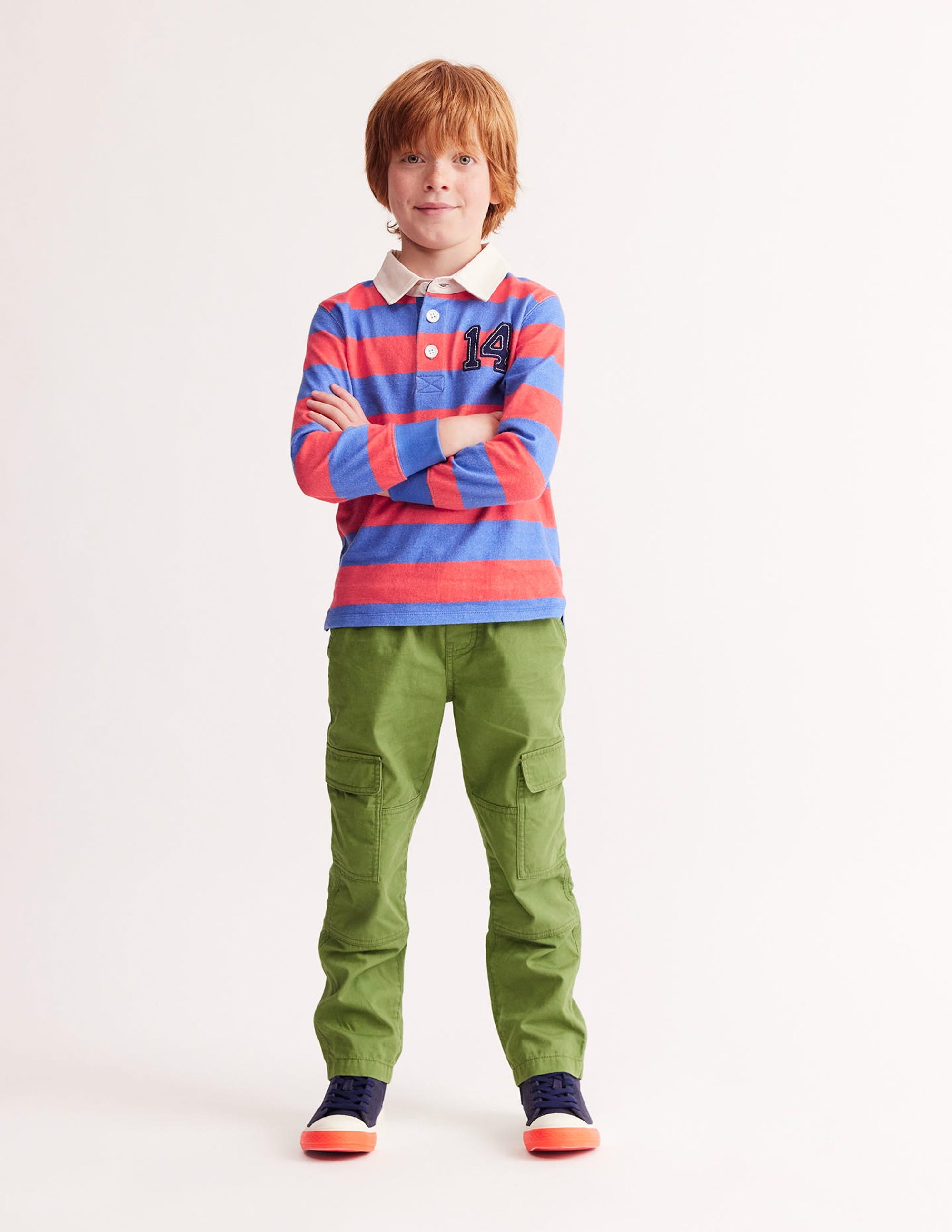Pull-on Cargo Pants-Leaf Green - Image 4