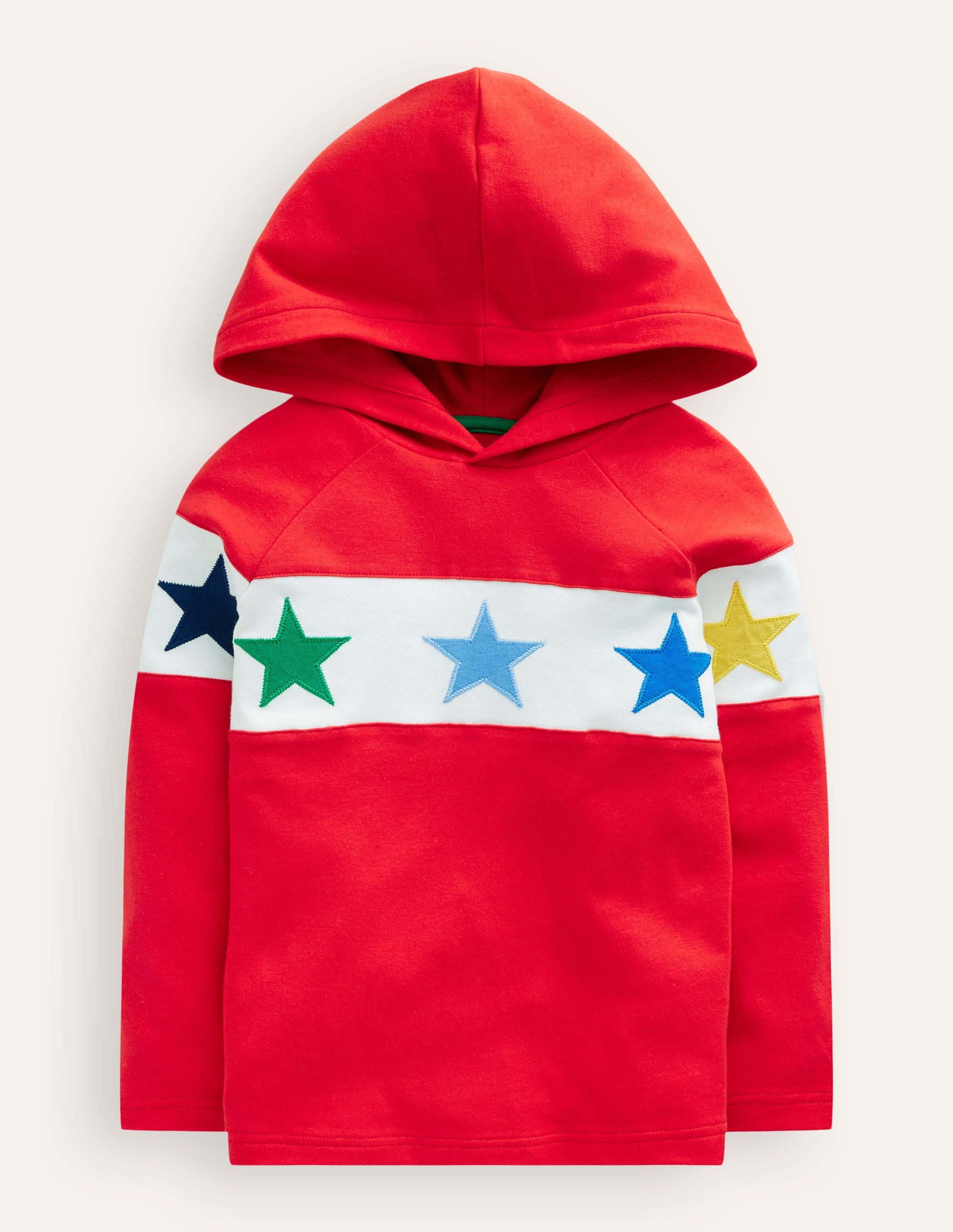 Supersoft Hooded Raglan-Poppy Red - Image 1