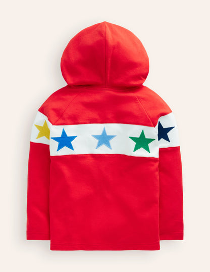 Supersoft Hooded Raglan-Poppy Red