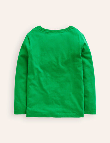 Appliqué T-shirt-Highland Green Band