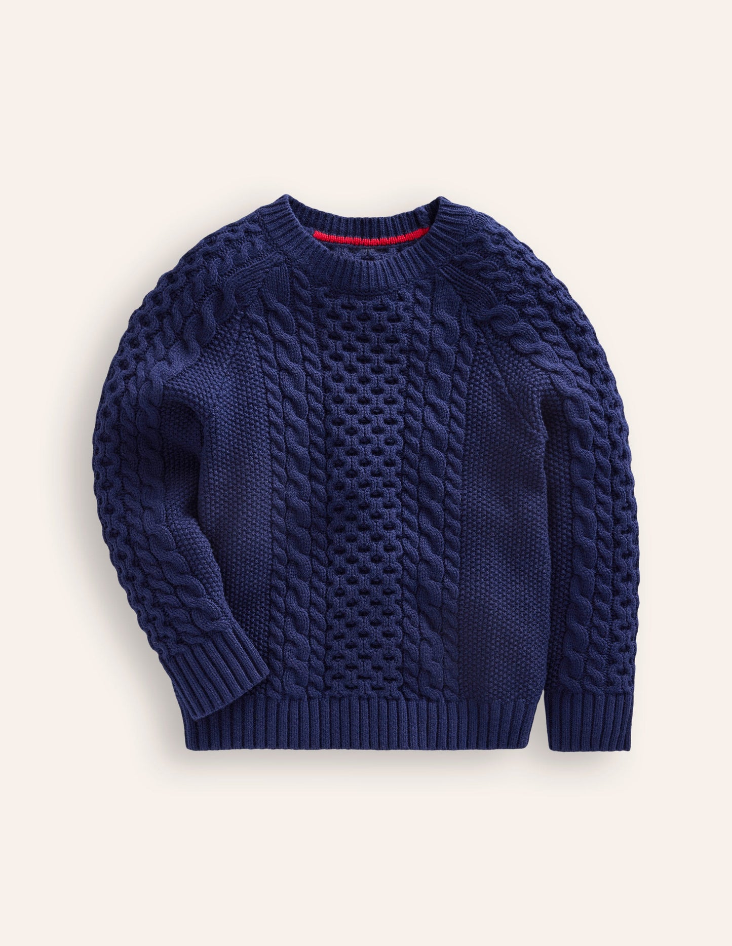 Heritage Cable Sweater-College Navy