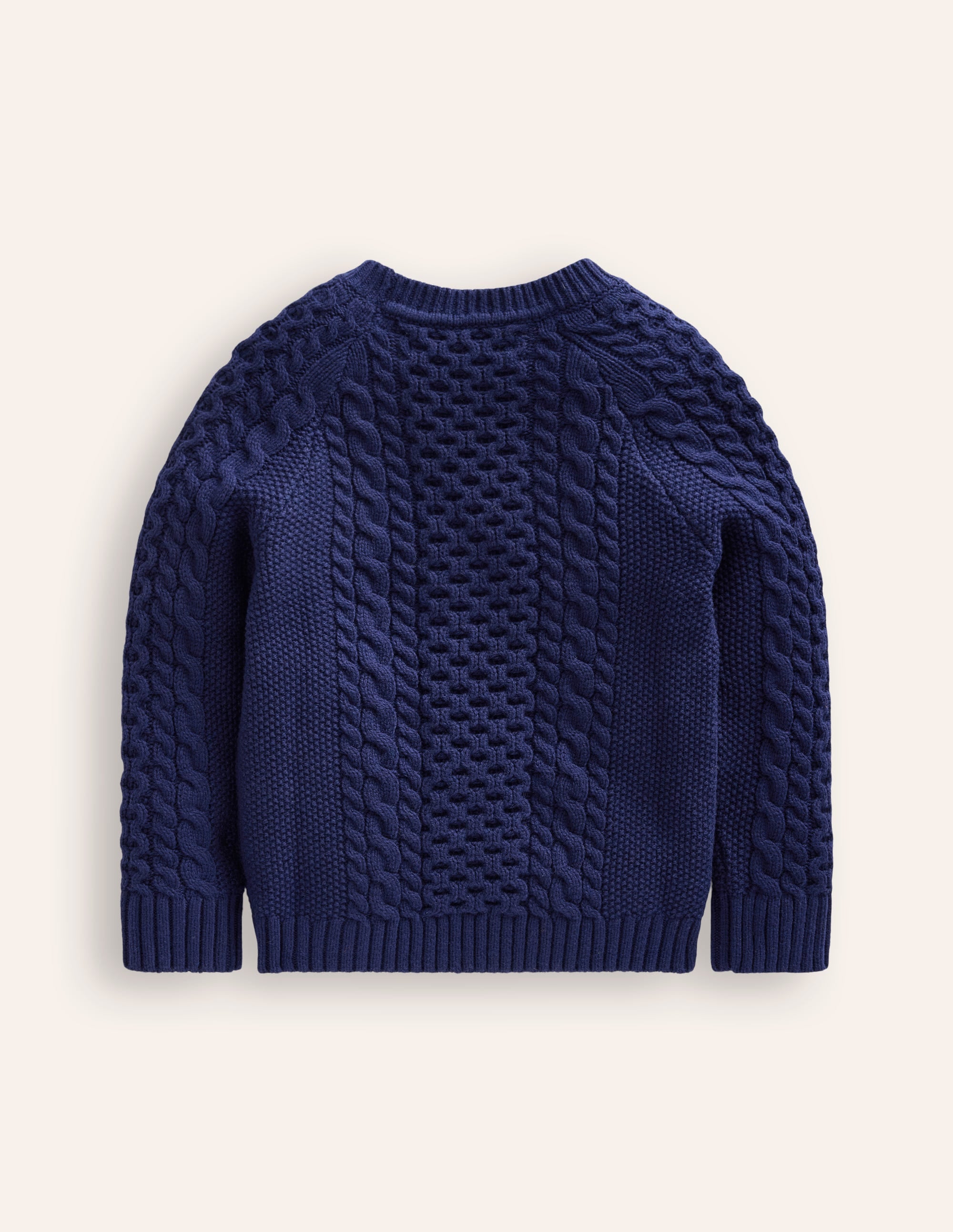 Heritage Cable Sweater-College Navy - Image 2
