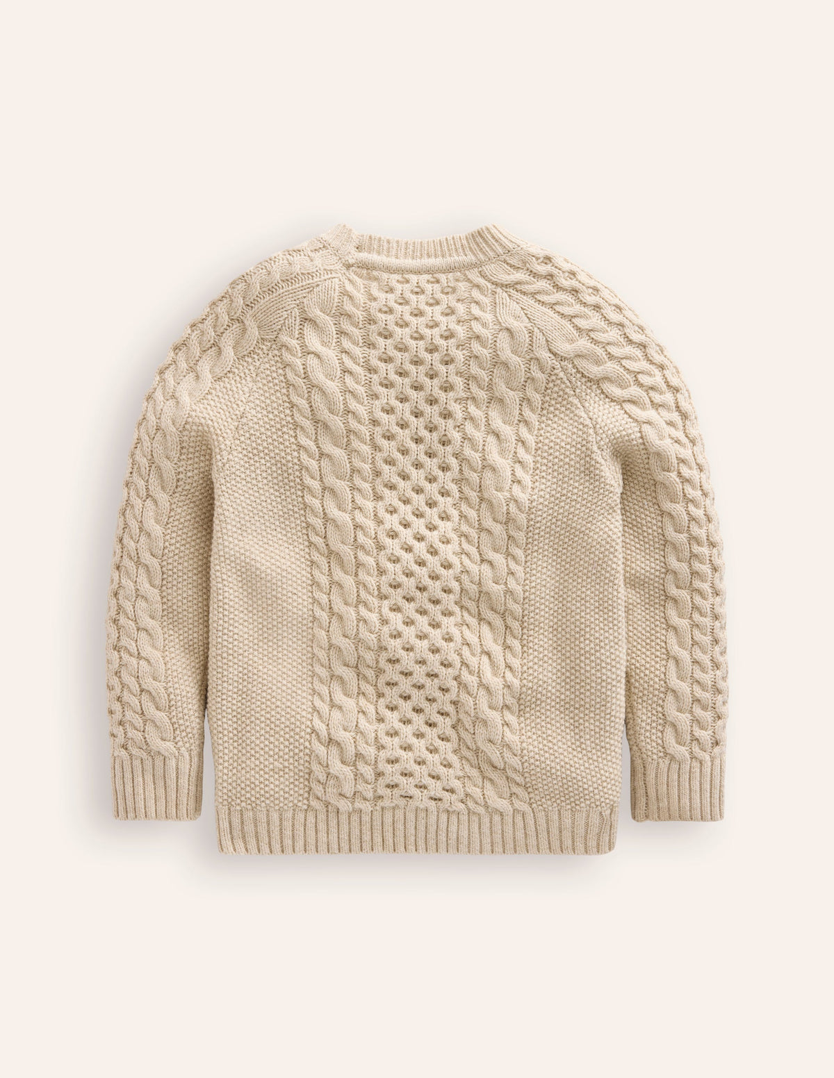 Heritage Cable Sweater-Ecru - Image 2