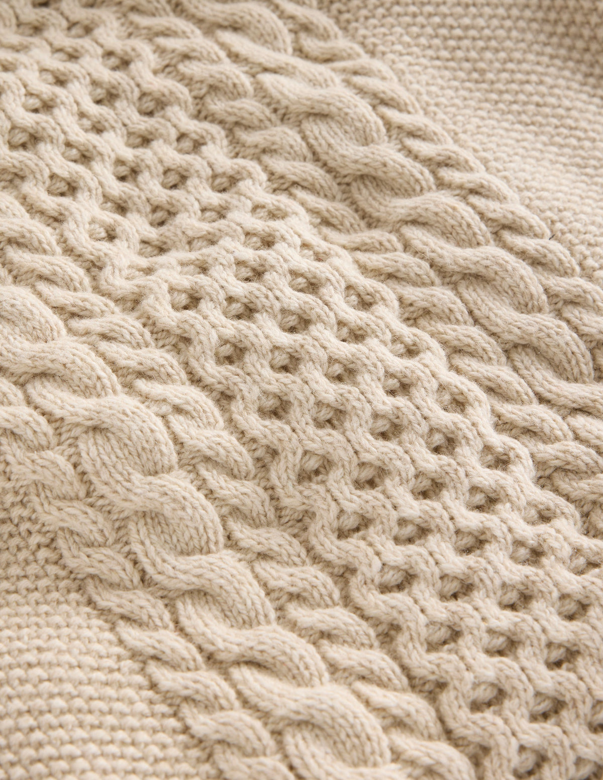 Heritage Cable Sweater-Ecru - Image 3