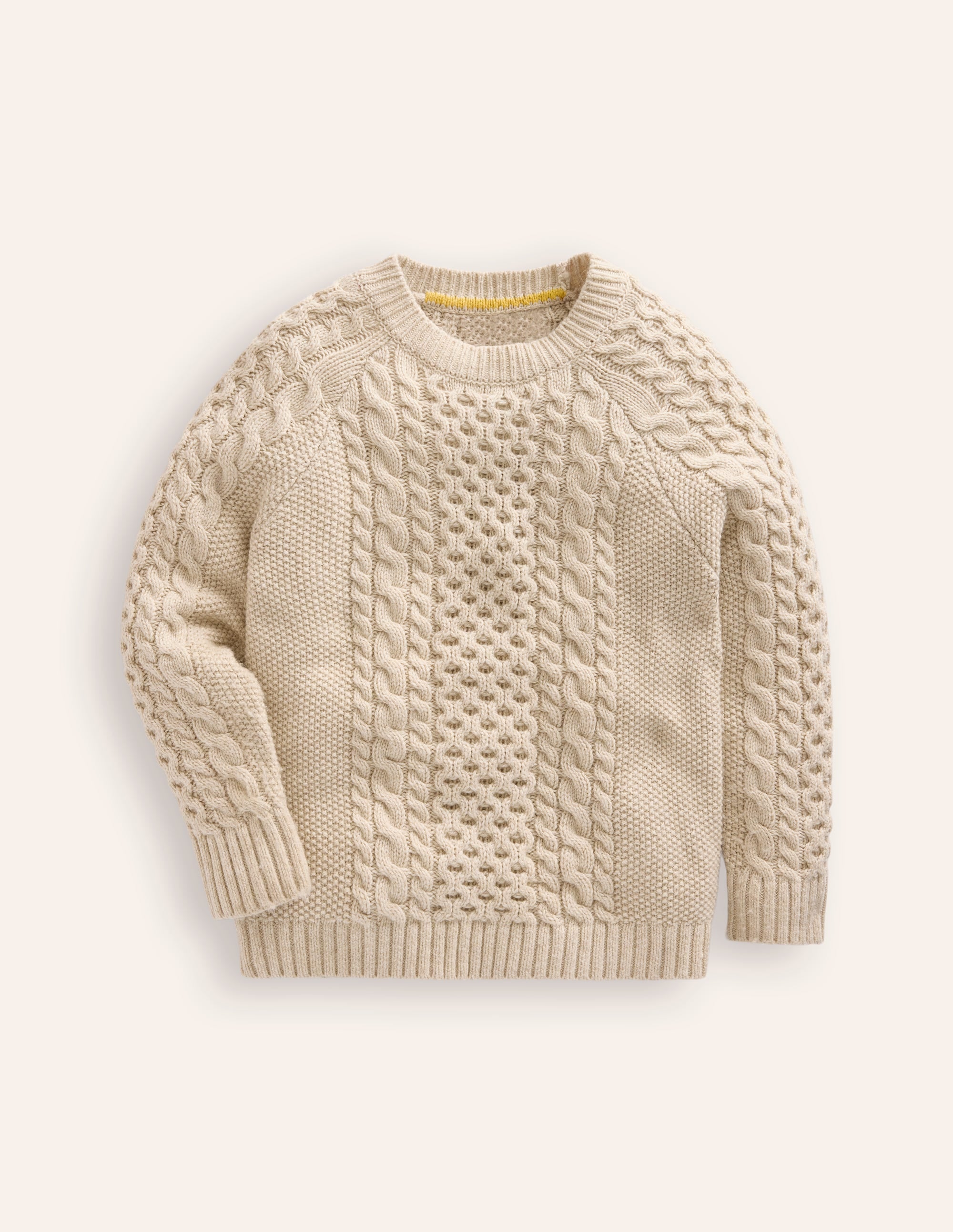 Heritage Cable Sweater-Ecru - Image 1