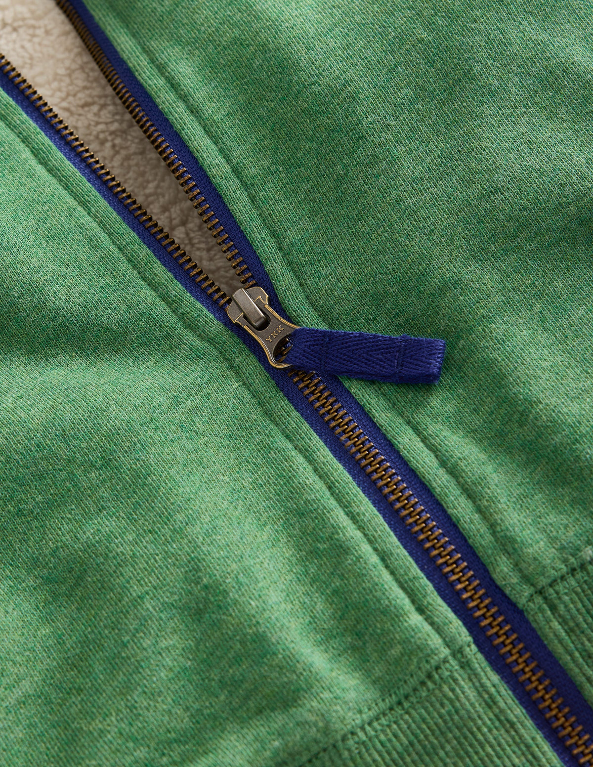 Cosy Fleece-Lined Hoodie-Green Marl - Image 3